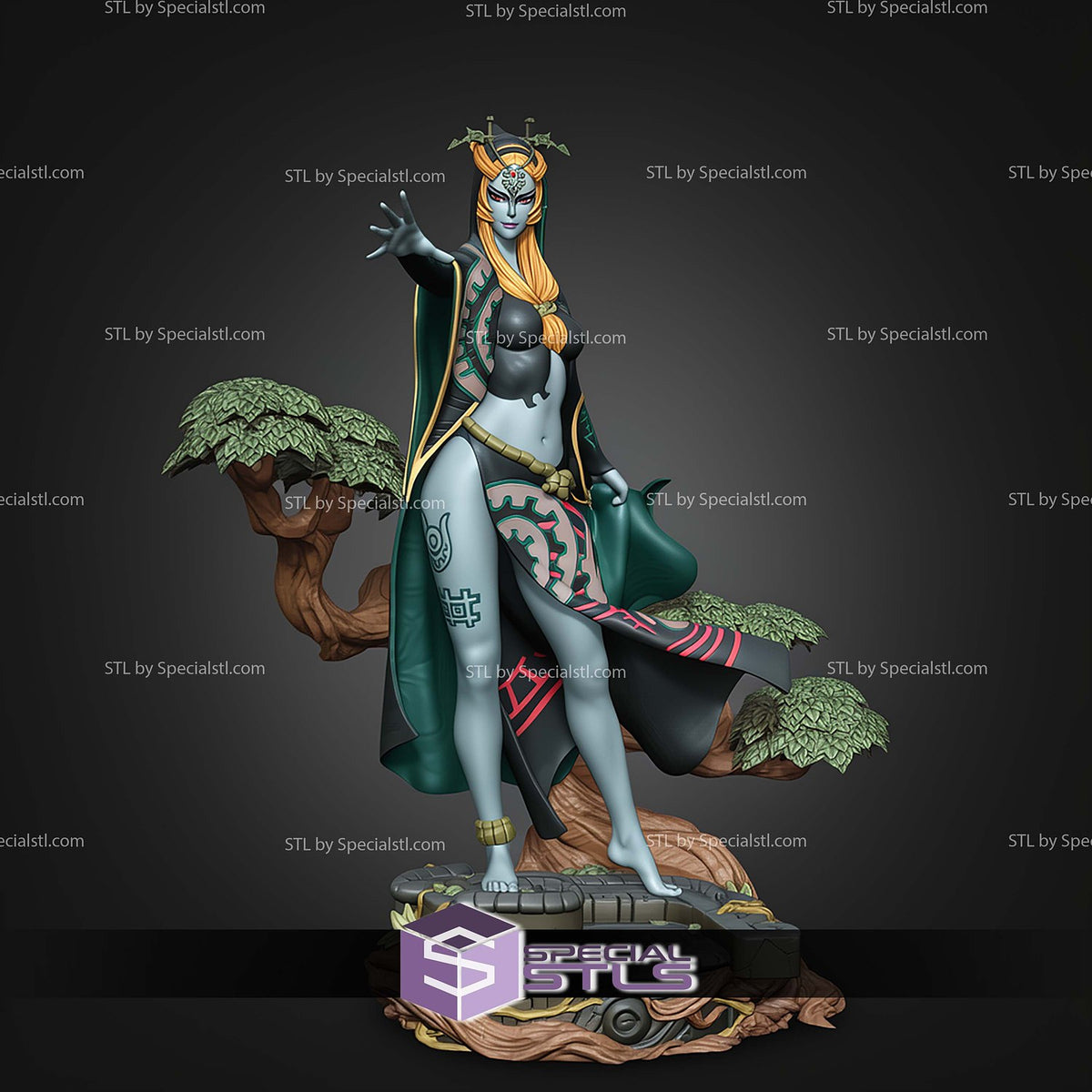 Midna The Legend of Zelda statua da collezione IceBreaker Series vista alternativa