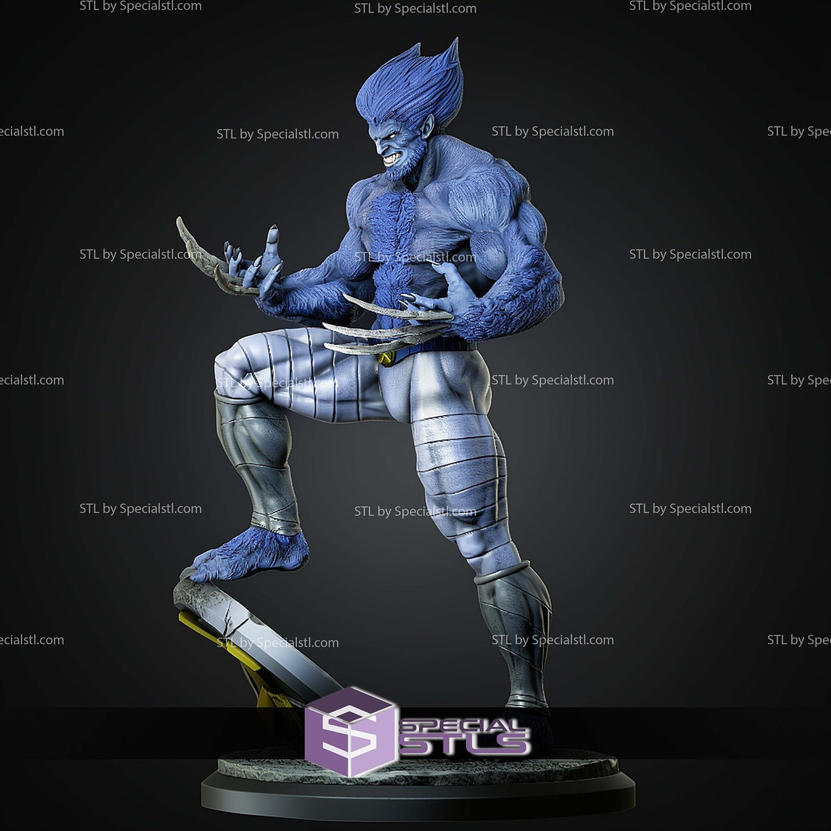 Dark Beast X-Men dettaglio statua da collezione 4