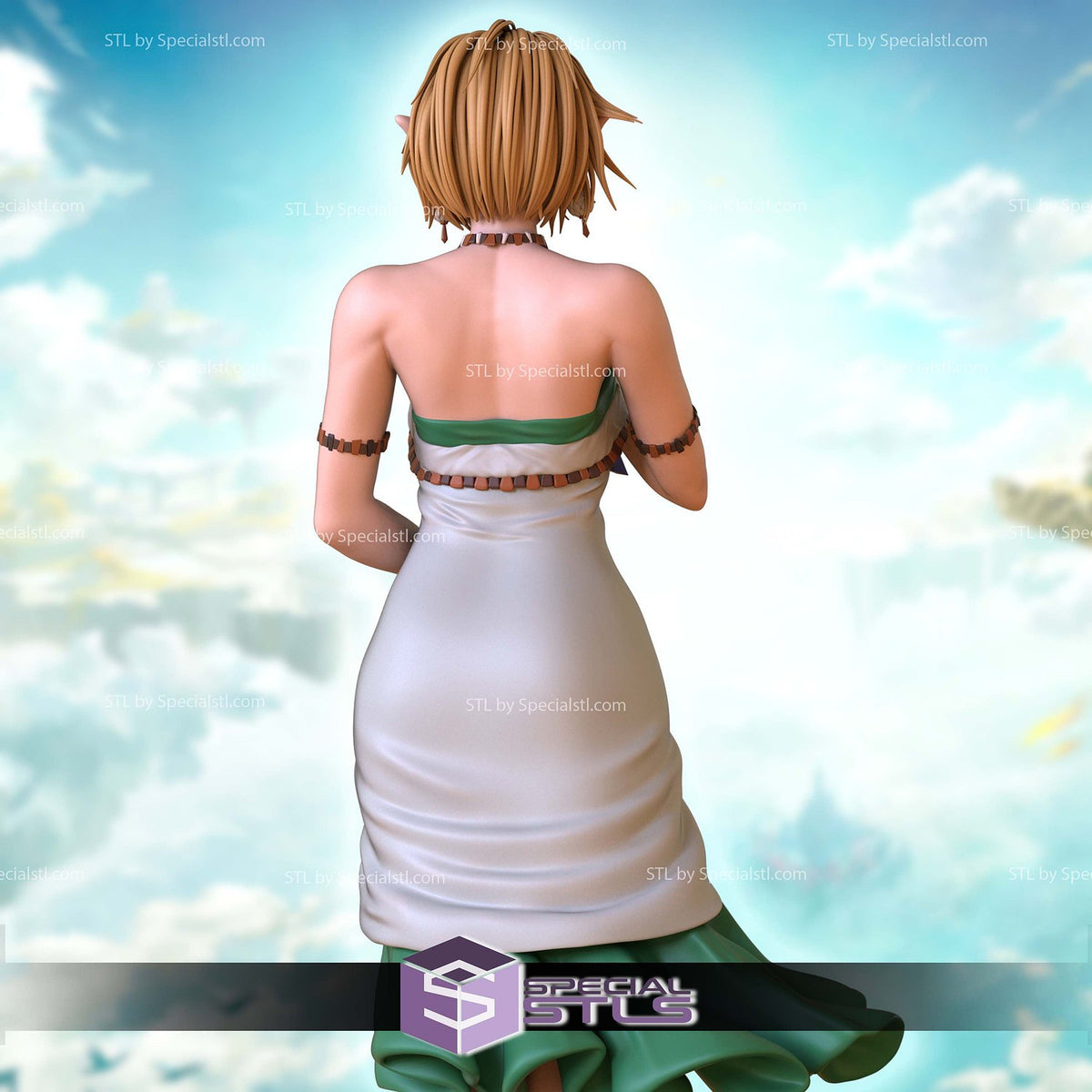 Principessa Zelda The Legend of Zelda dettaglio statua da collezione 3