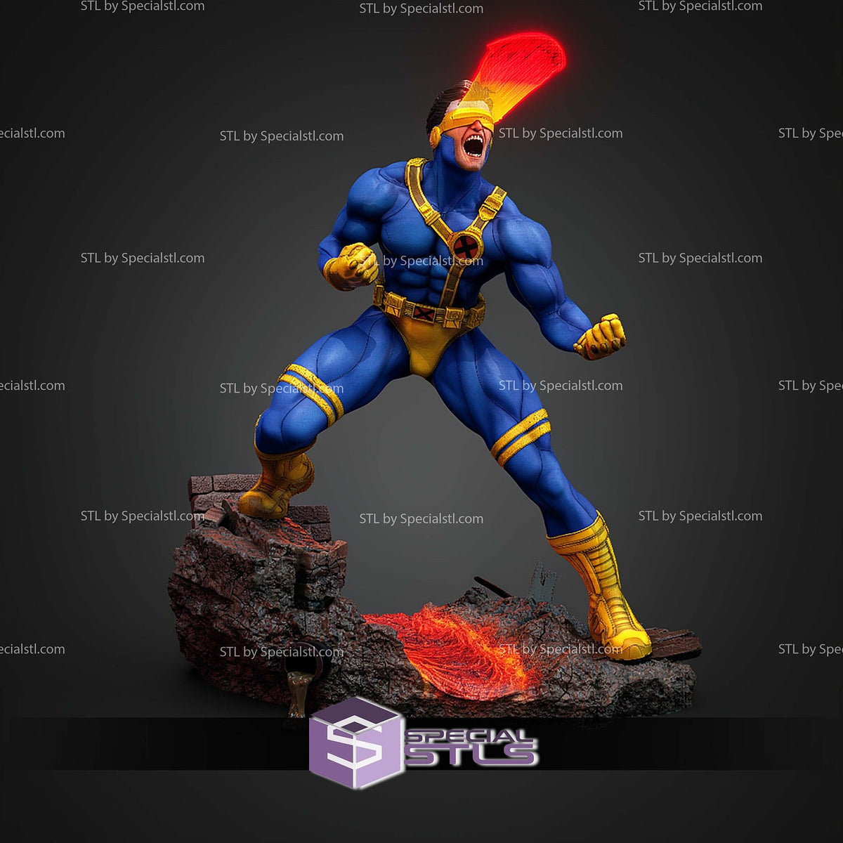 Cyclops 90s X-Men statua da collezione IceBreaker Series