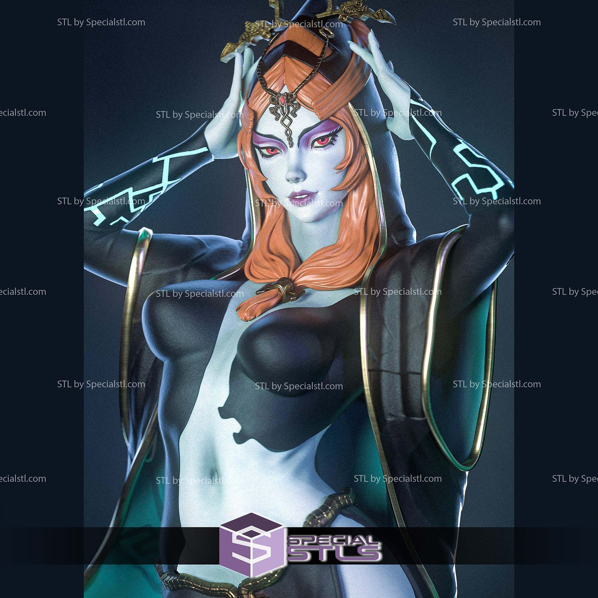 Midna Beautiful The Legend of Zelda dettaglio statua da collezione 4