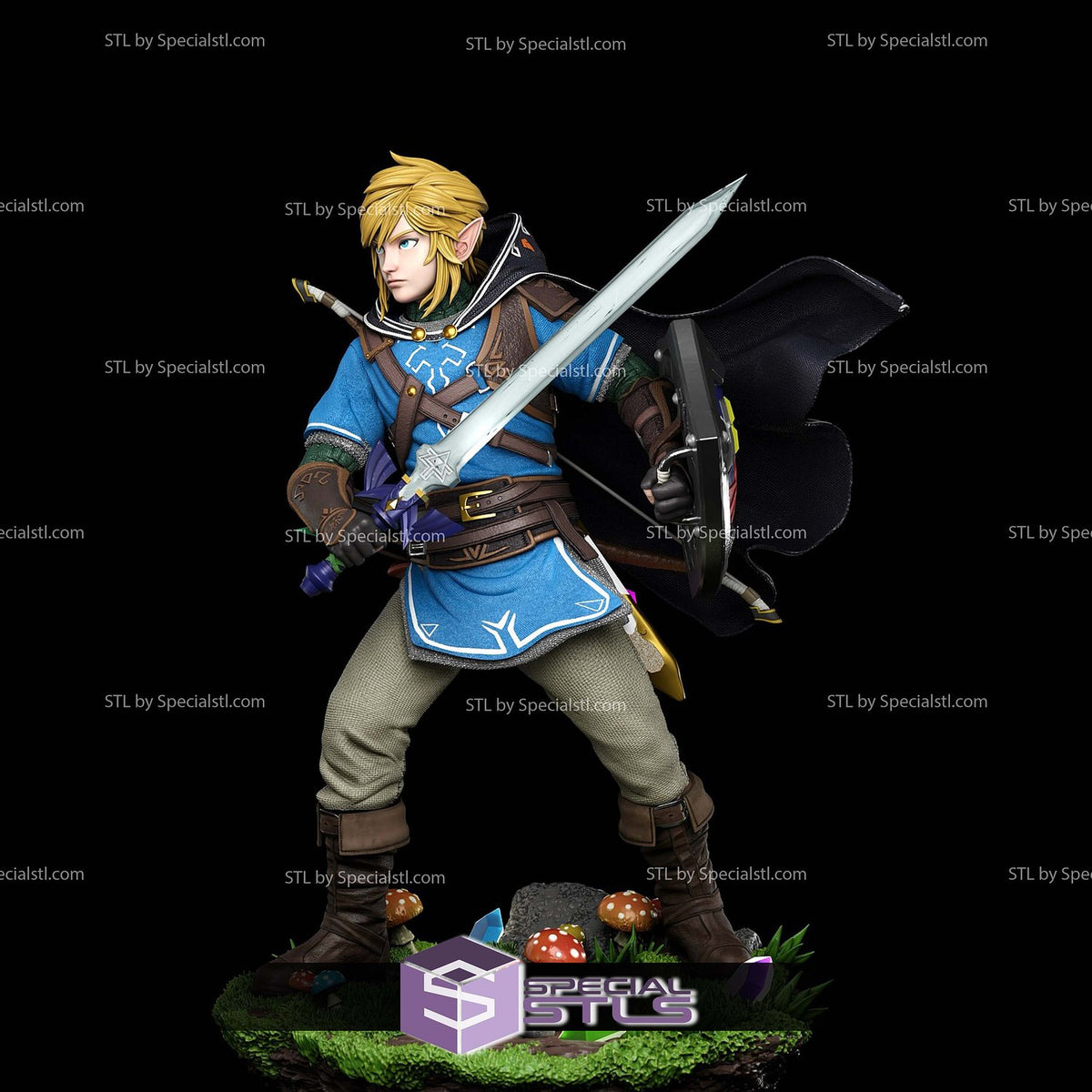 Link V3 The Legend of Zelda statua da collezione IceBreaker Series vista alternativa
