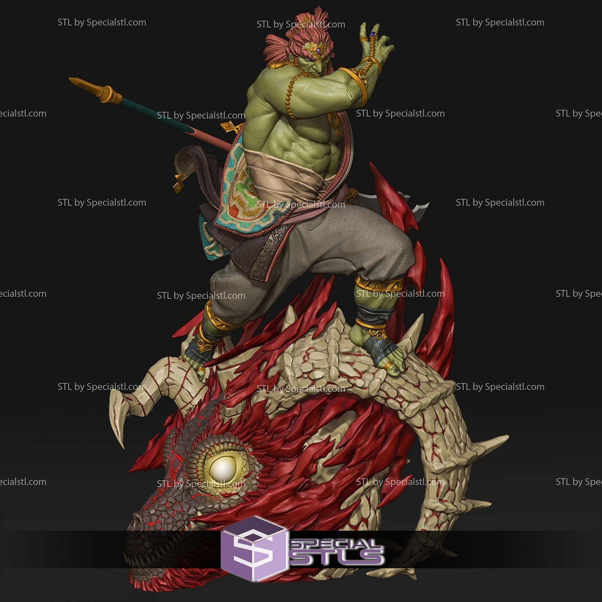 Ganondorf The Legend of Zelda statua da collezione IceBreaker Series vista alternativa