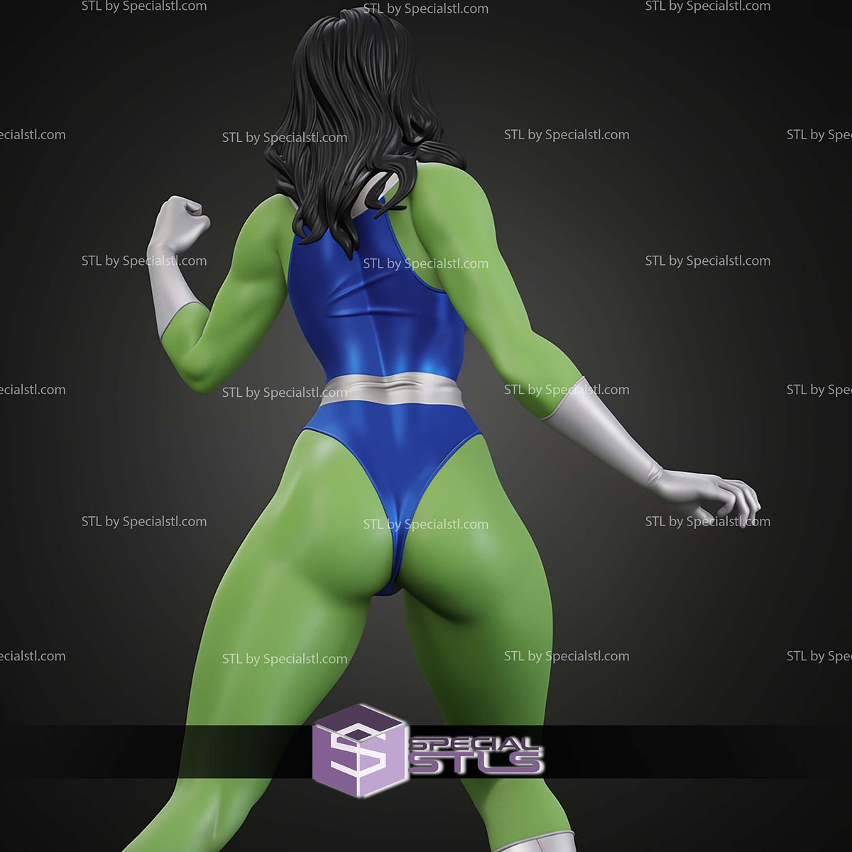She-Hulk Fantastic Four dettaglio statua da collezione 3