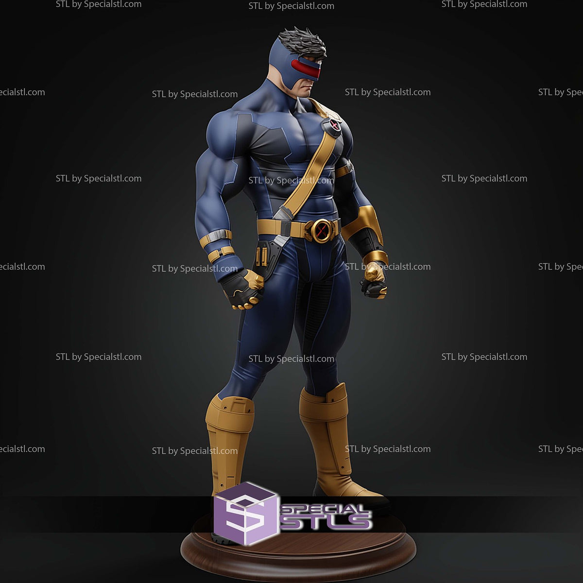 Vigilante Cyclops X-Men dettaglio statua da collezione 4