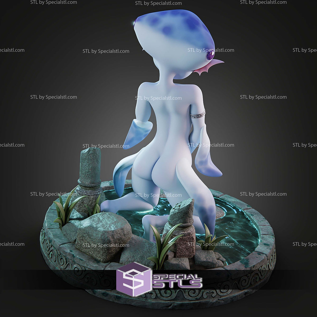 Ruto Alternative The Legend of Zelda statua da collezione IceBreaker Series vista alternativa