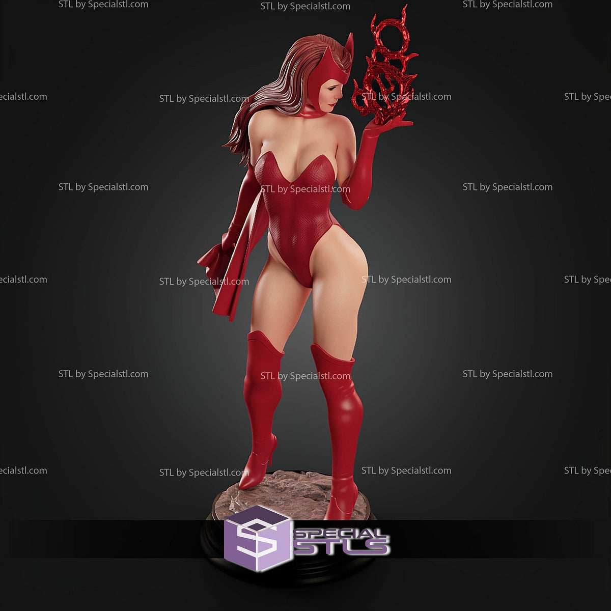 Scarlet Witch Comic Suit Marvel statua da collezione IceBreaker Series