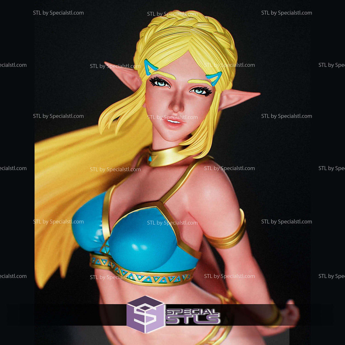 Princess Zelda Short Hair The Legend of Zelda dettaglio statua da collezione 3