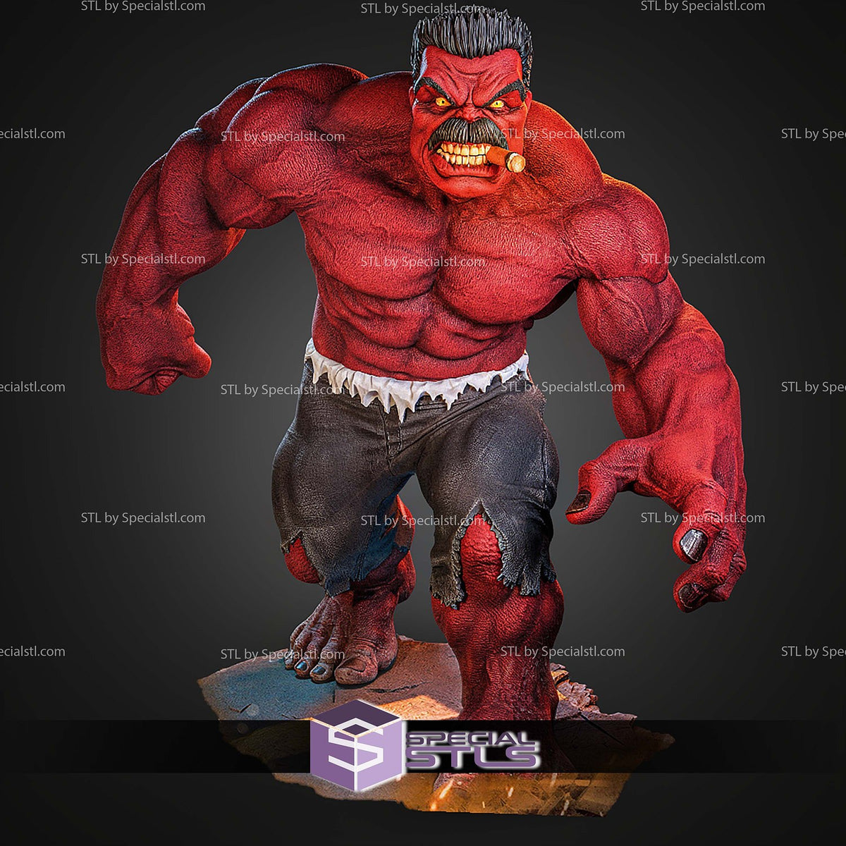 Hulk Jack Kirby Marvel dettaglio statua da collezione 3