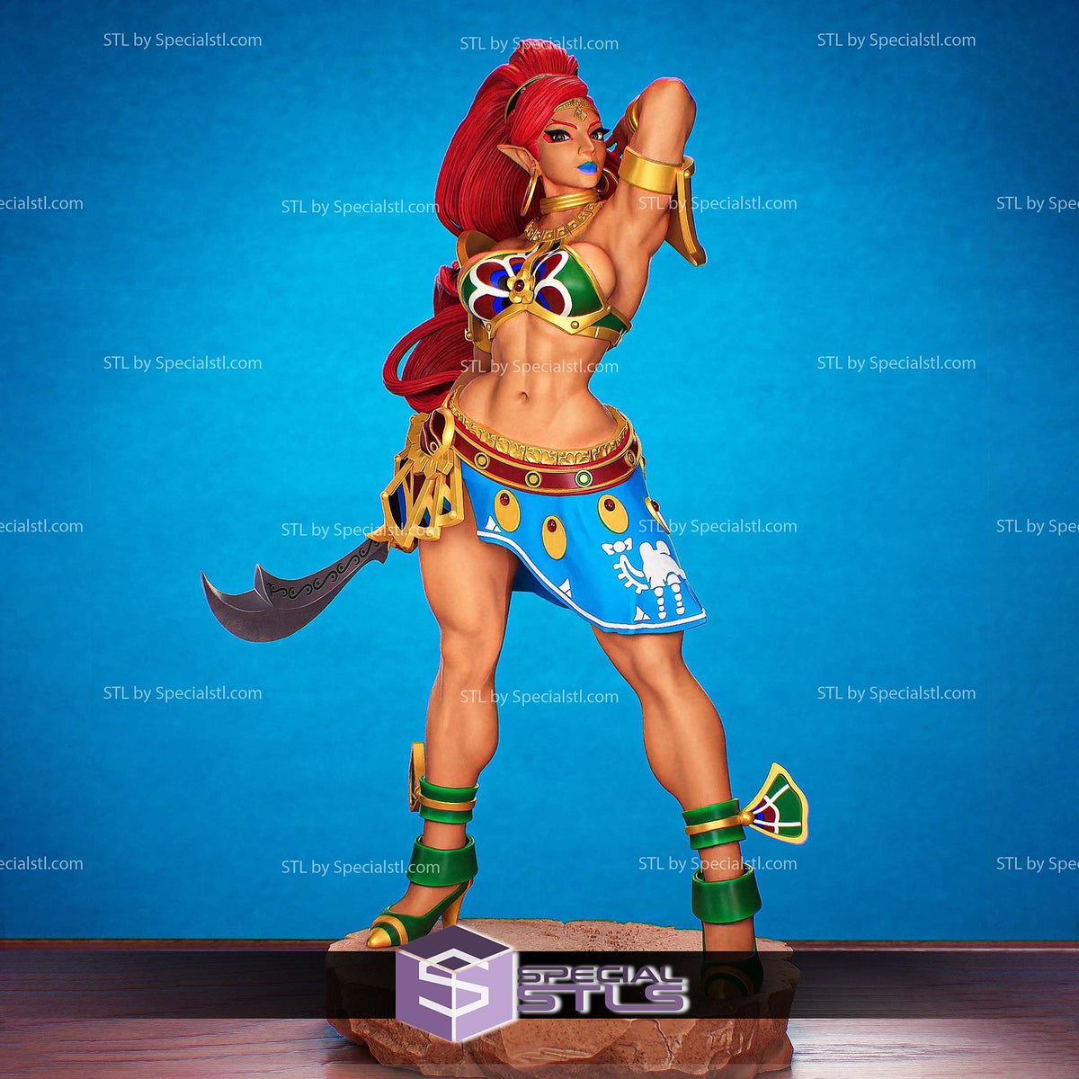 Urbosa and Weapon The Legend of Zelda statua da collezione IceBreaker Series