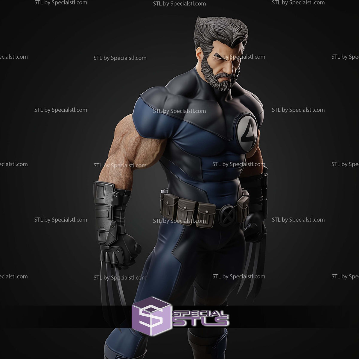 Wolverine Fantastic Four statua da collezione IceBreaker Series