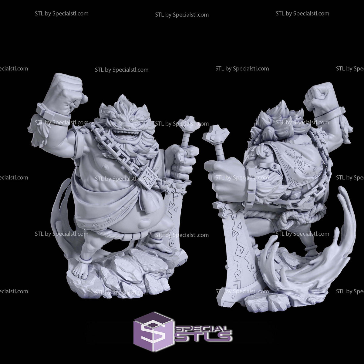 Daruk The Legend of Zelda statua da collezione IceBreaker Series vista alternativa