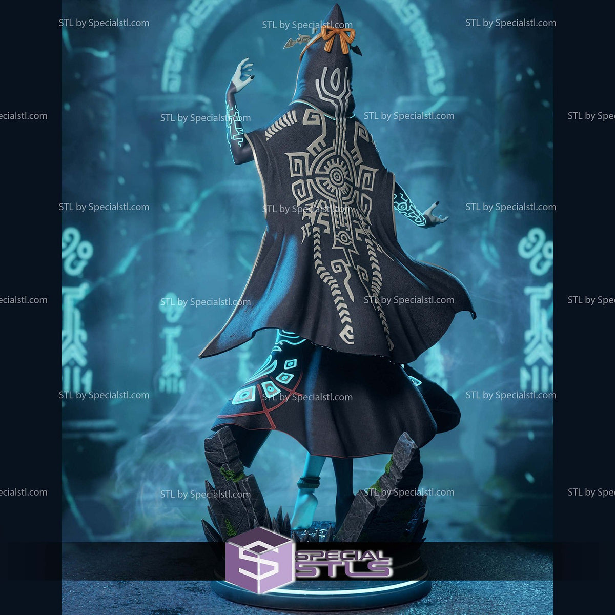 Midna The Legend of Zelda dettaglio statua da collezione 3