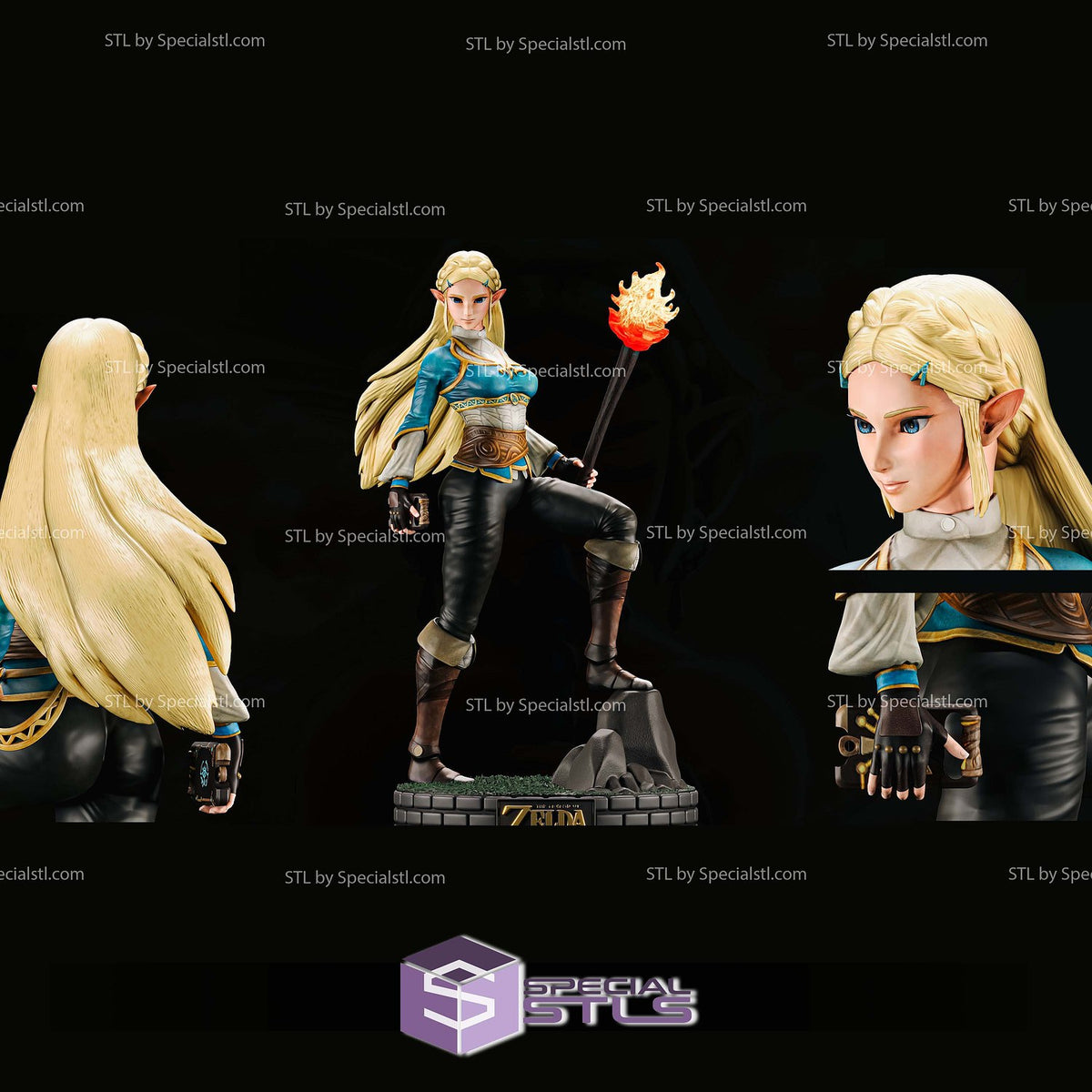 Princess Zelda and Torch The Legend of Zelda statua da collezione IceBreaker Series