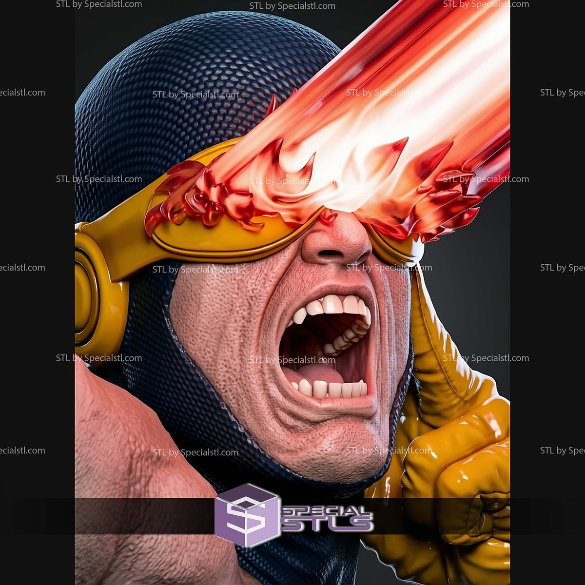 Cyclops Phoenix Must Die X-Men dettaglio statua da collezione 3