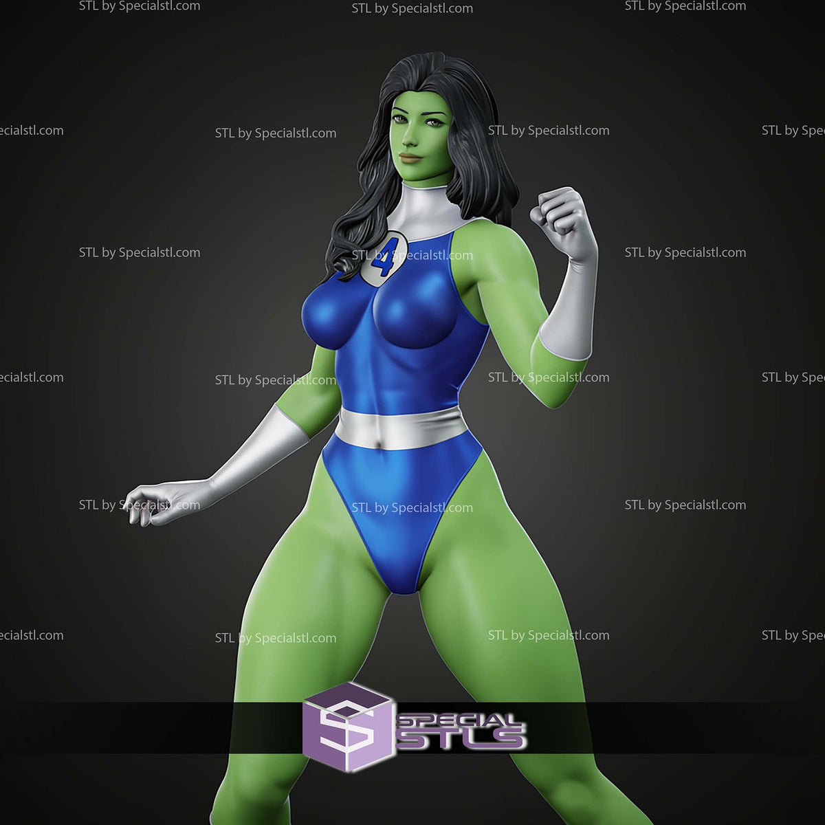 She-Hulk Fantastic Four statua da collezione IceBreaker Series