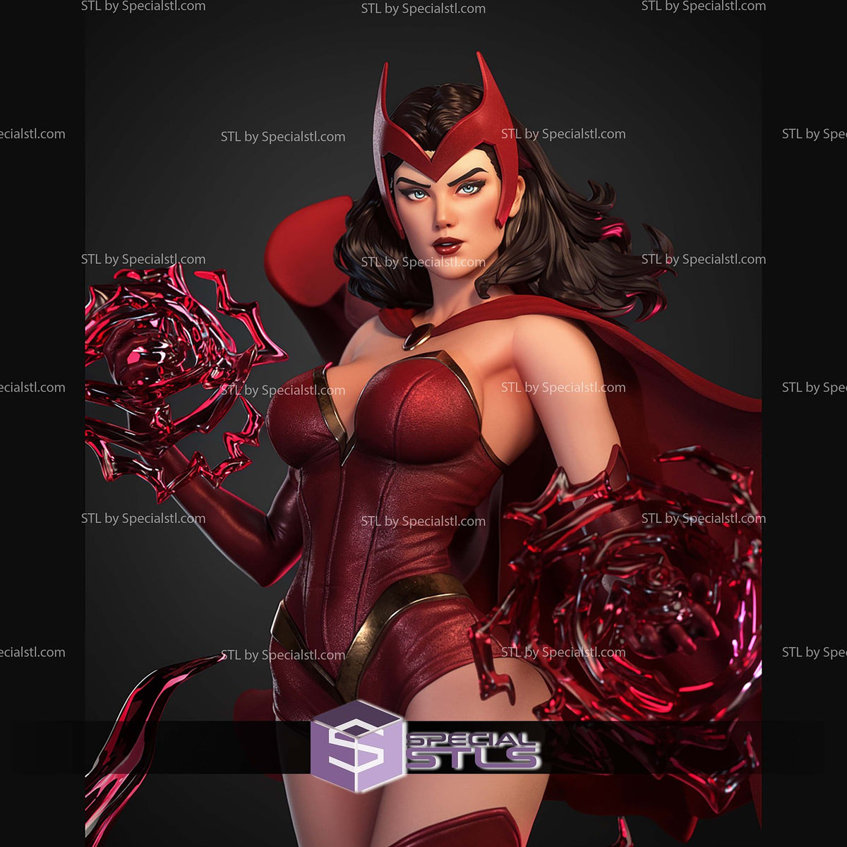 Scarlet Witch Sorceress Marvel statua da collezione IceBreaker Series