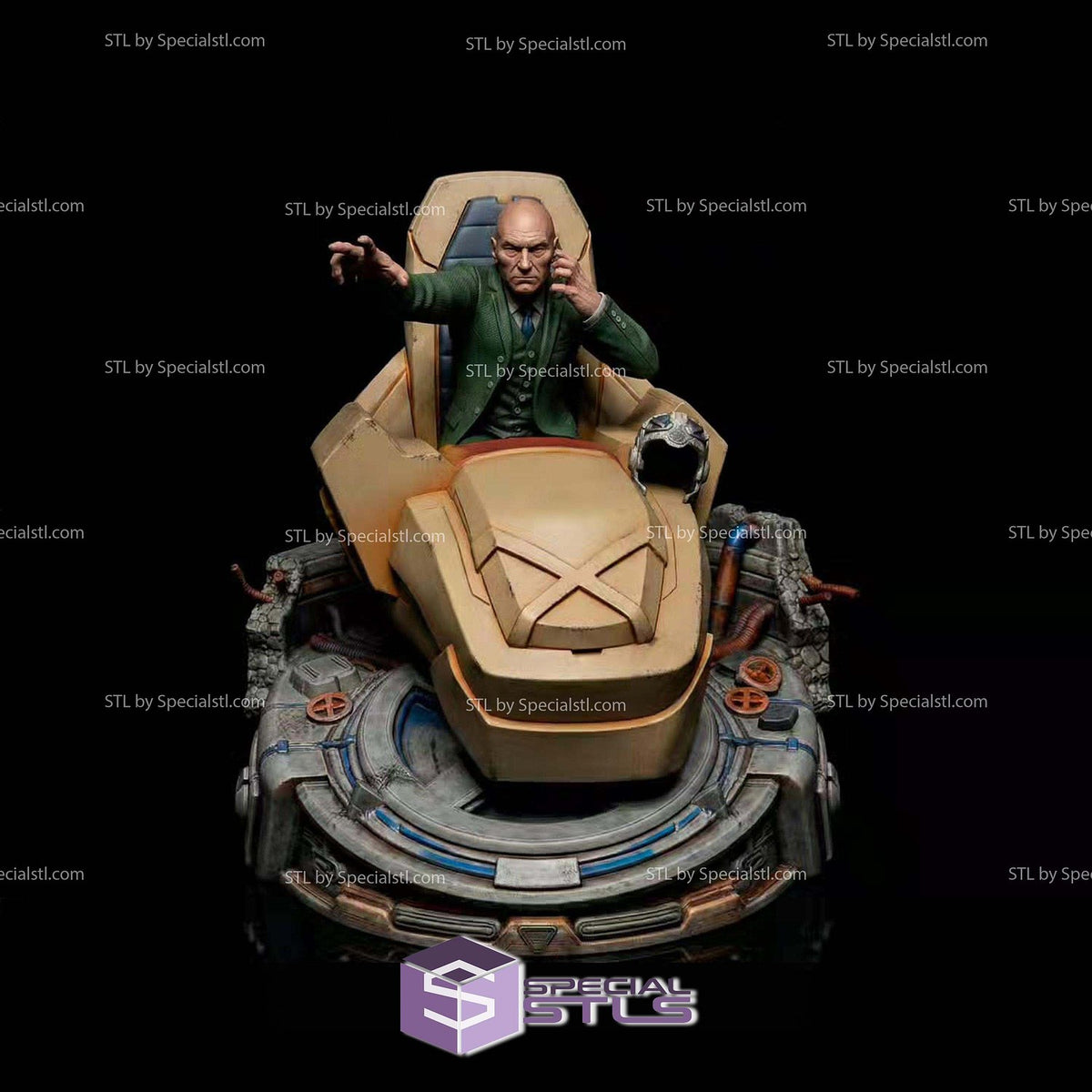 Professor X 90s Hoverchair X-Men statua da collezione IceBreaker Series