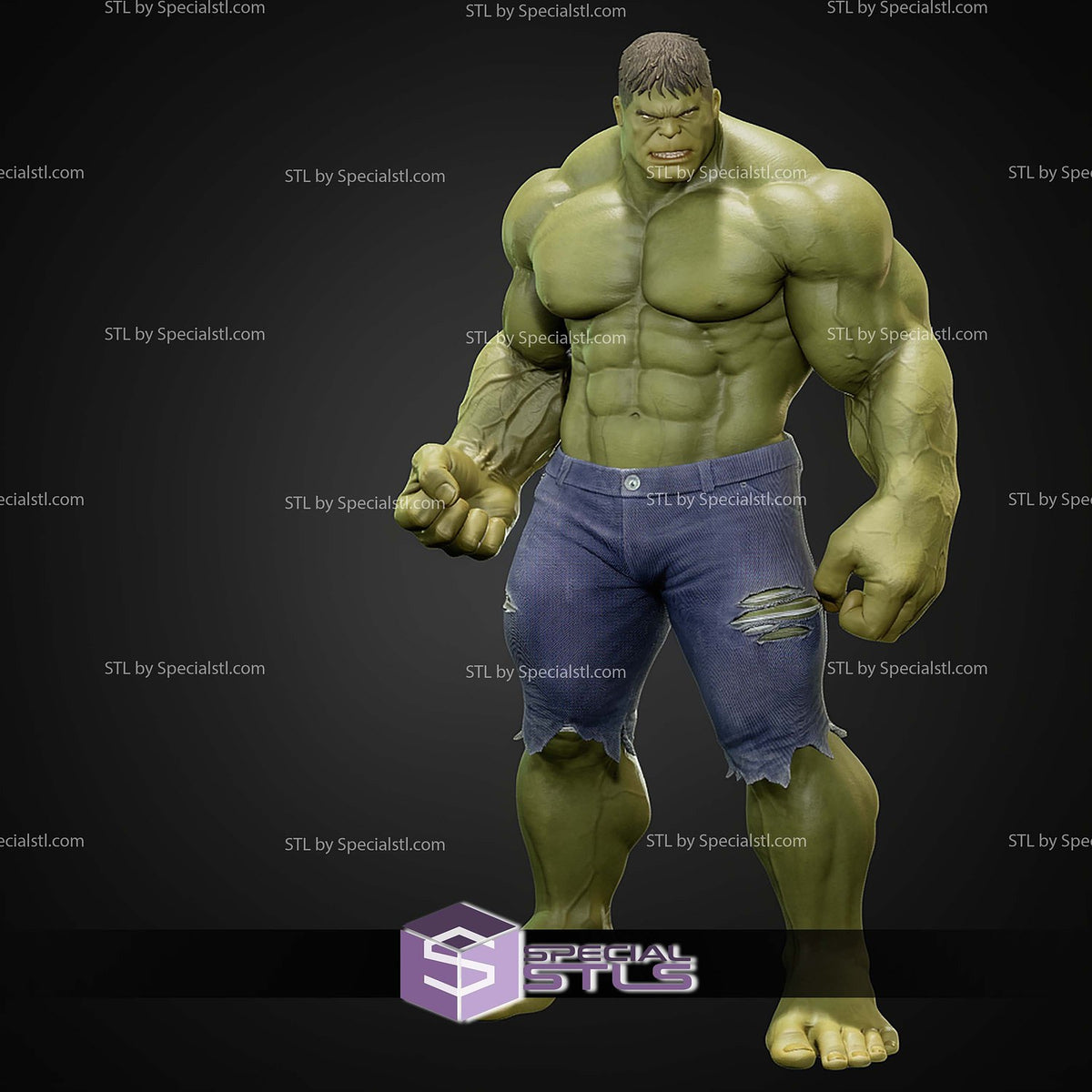 Hulk Marvel dettaglio statua da collezione 4