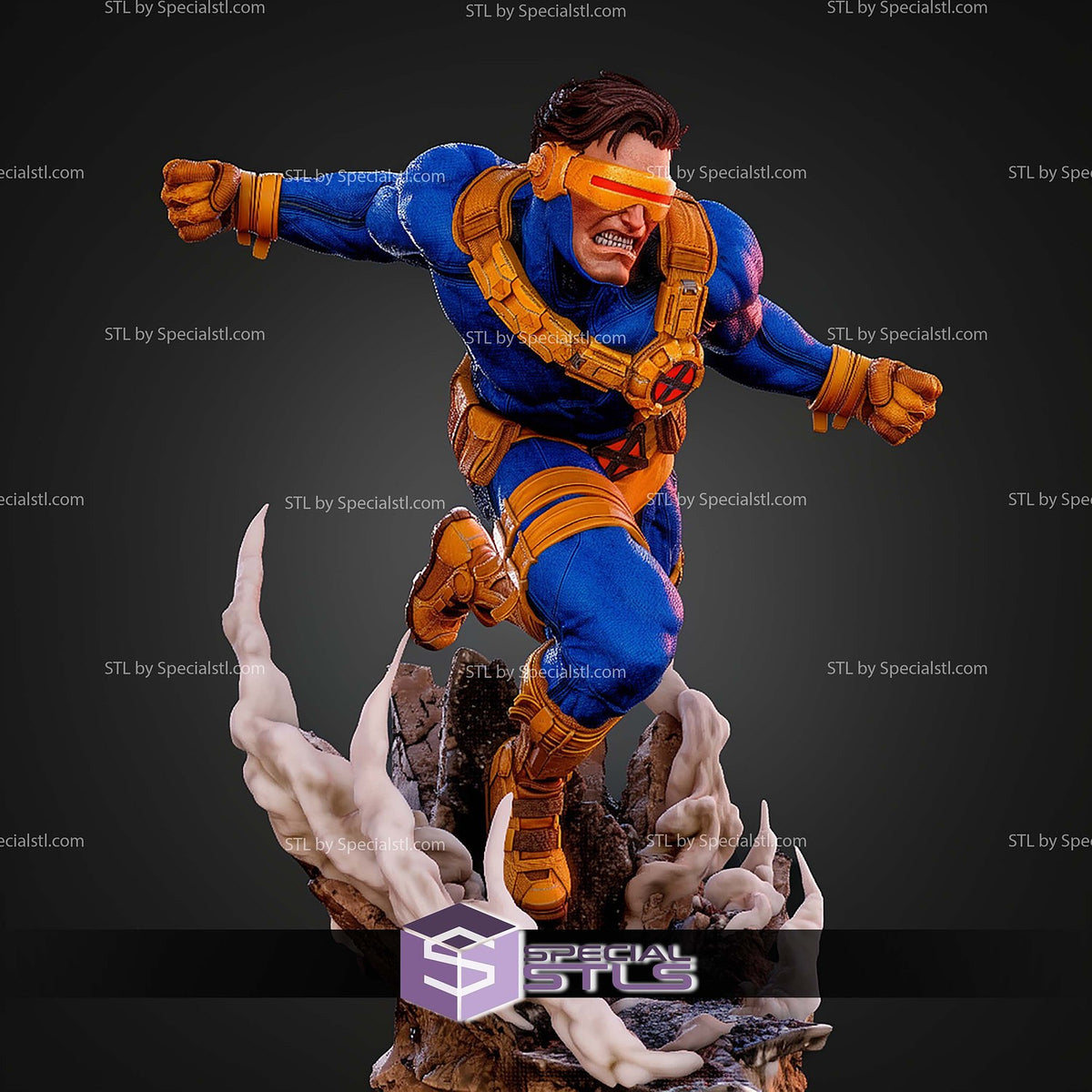 Cyclops Comic Angry X-Men statua da collezione IceBreaker Series vista alternativa