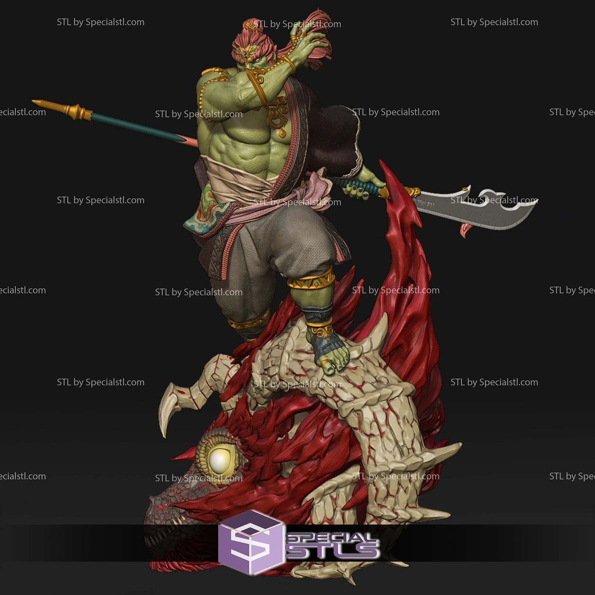 Ganondorf The Legend of Zelda dettaglio statua da collezione 3