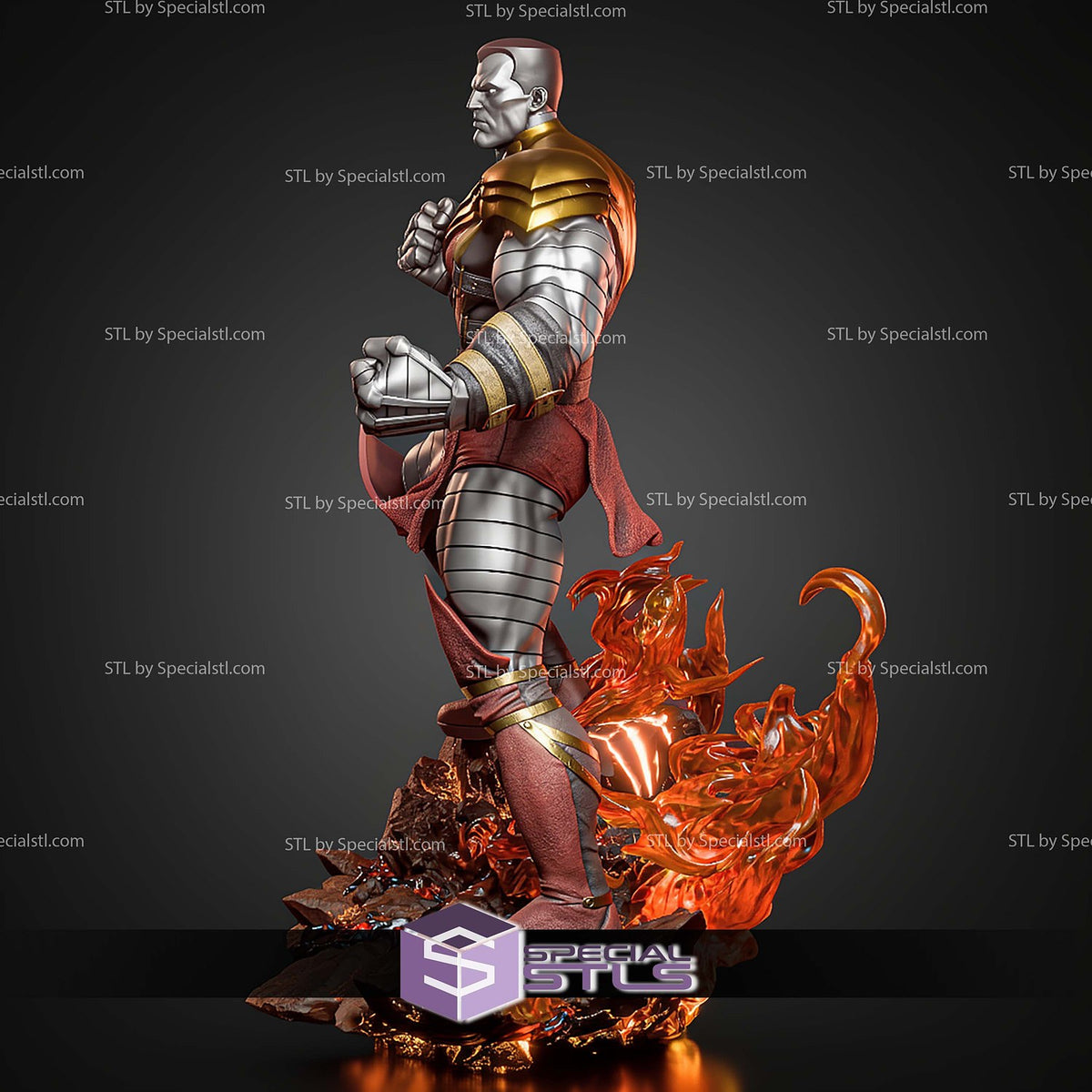 Colossus X-Men dettaglio statua da collezione 3
