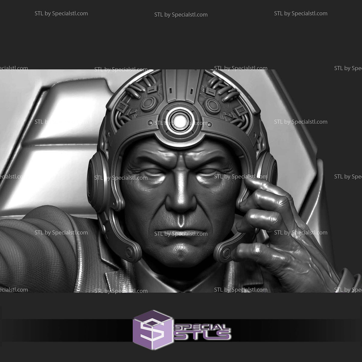 Professor X 90s Hoverchair X-Men statua da collezione IceBreaker Series vista alternativa