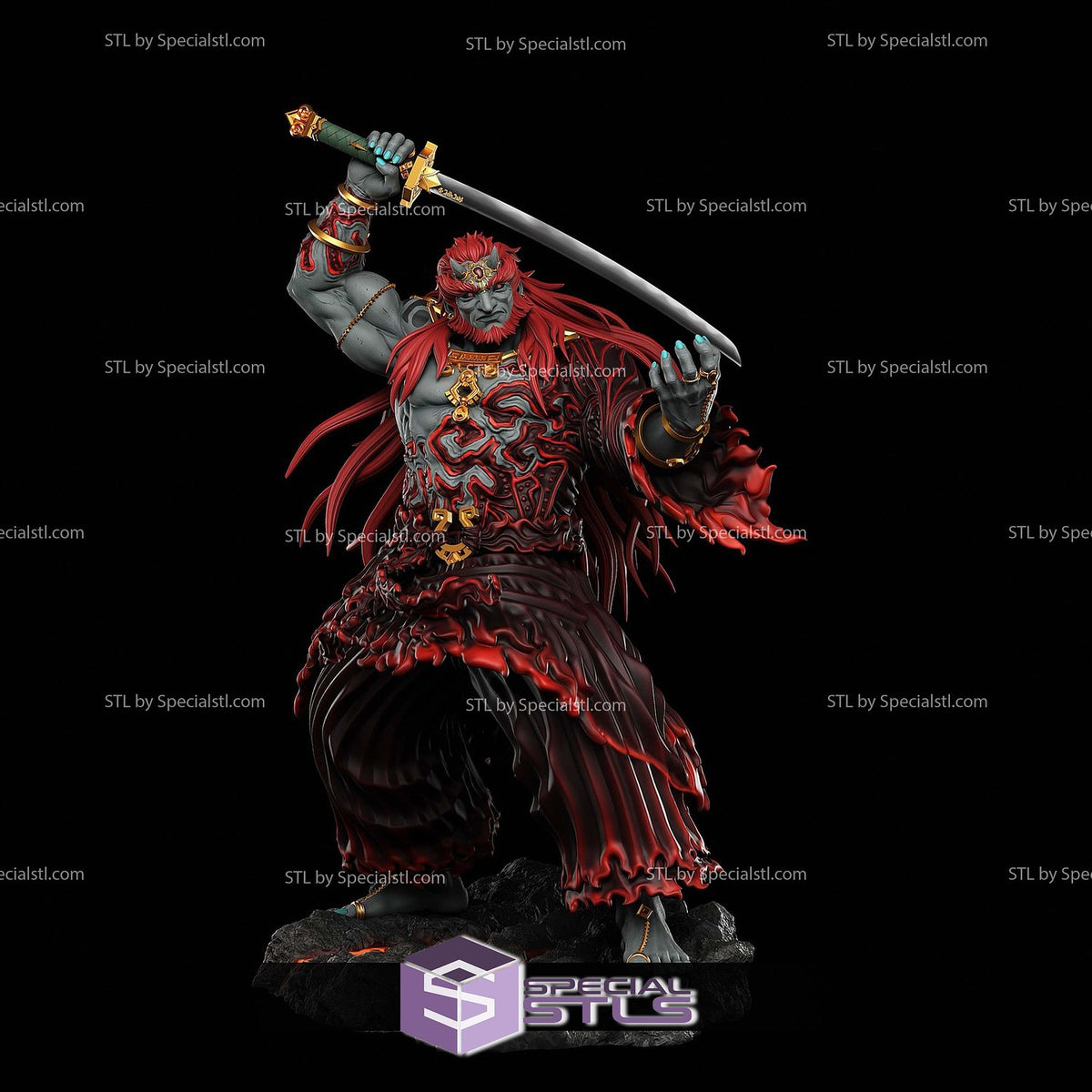 Ganondorf the Demon King The Legend of Zelda statua da collezione IceBreaker Series vista alternativa