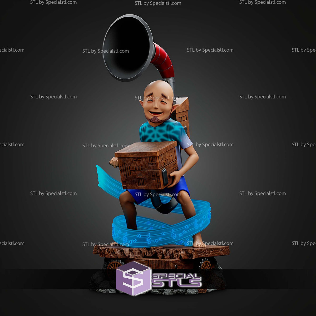 Phonograph Man Guruguru The Legend of Zelda statua da collezione IceBreaker Series
