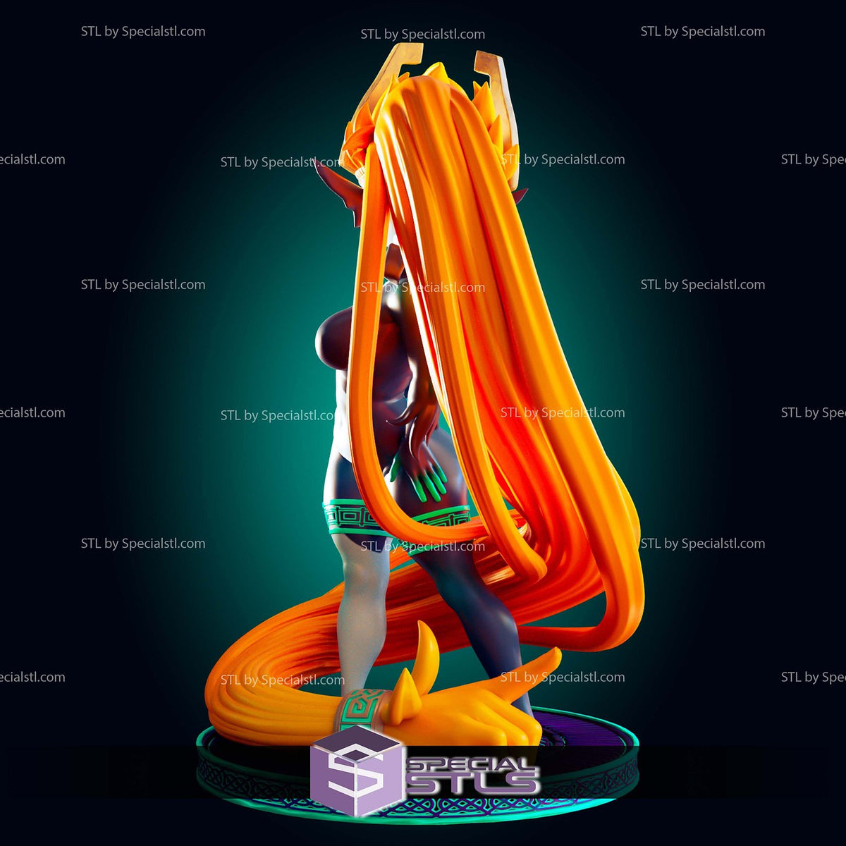 Midna Thicc The Legend of Zelda dettaglio statua da collezione 4