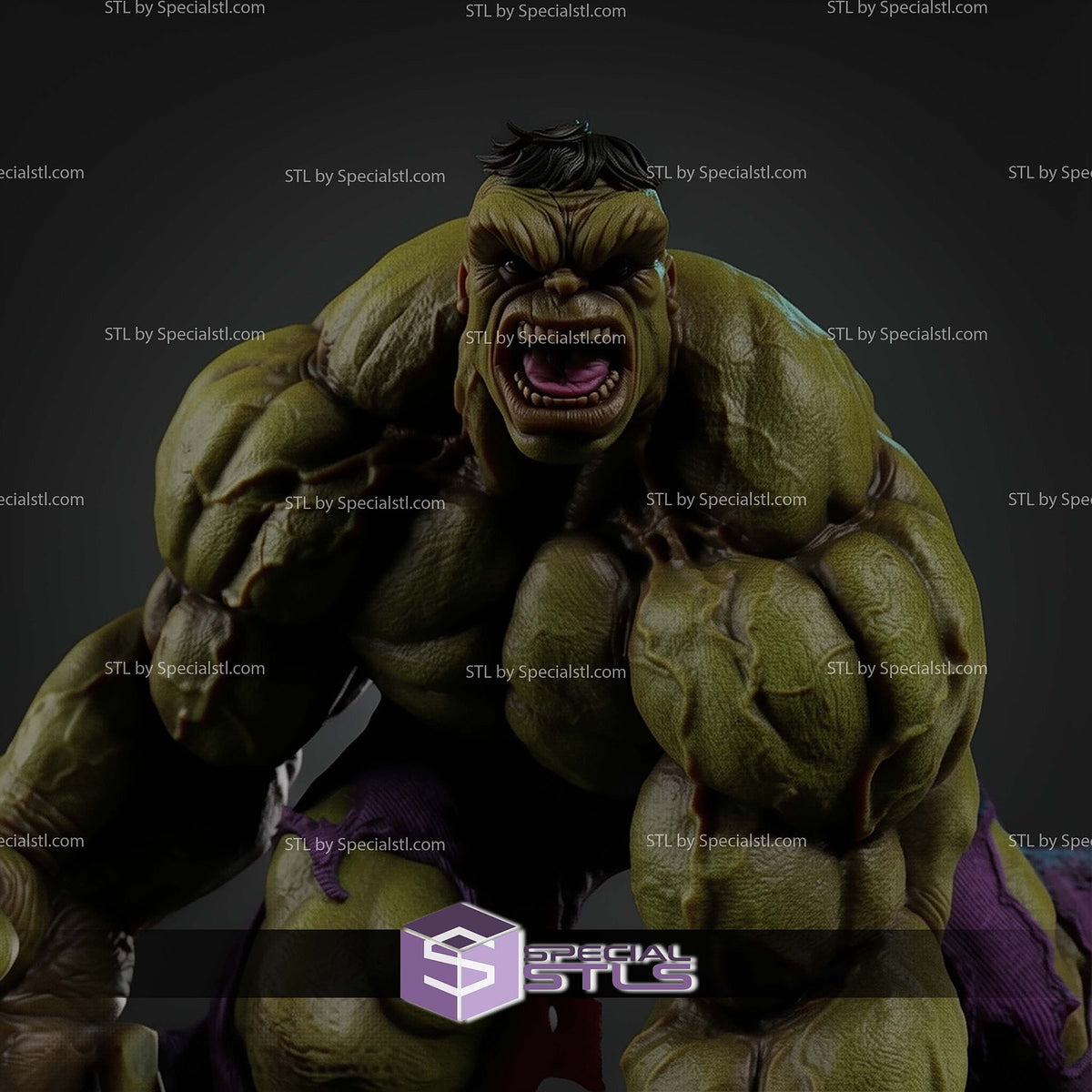 Comic Hulk Angry Muscle Marvel statua da collezione IceBreaker Series