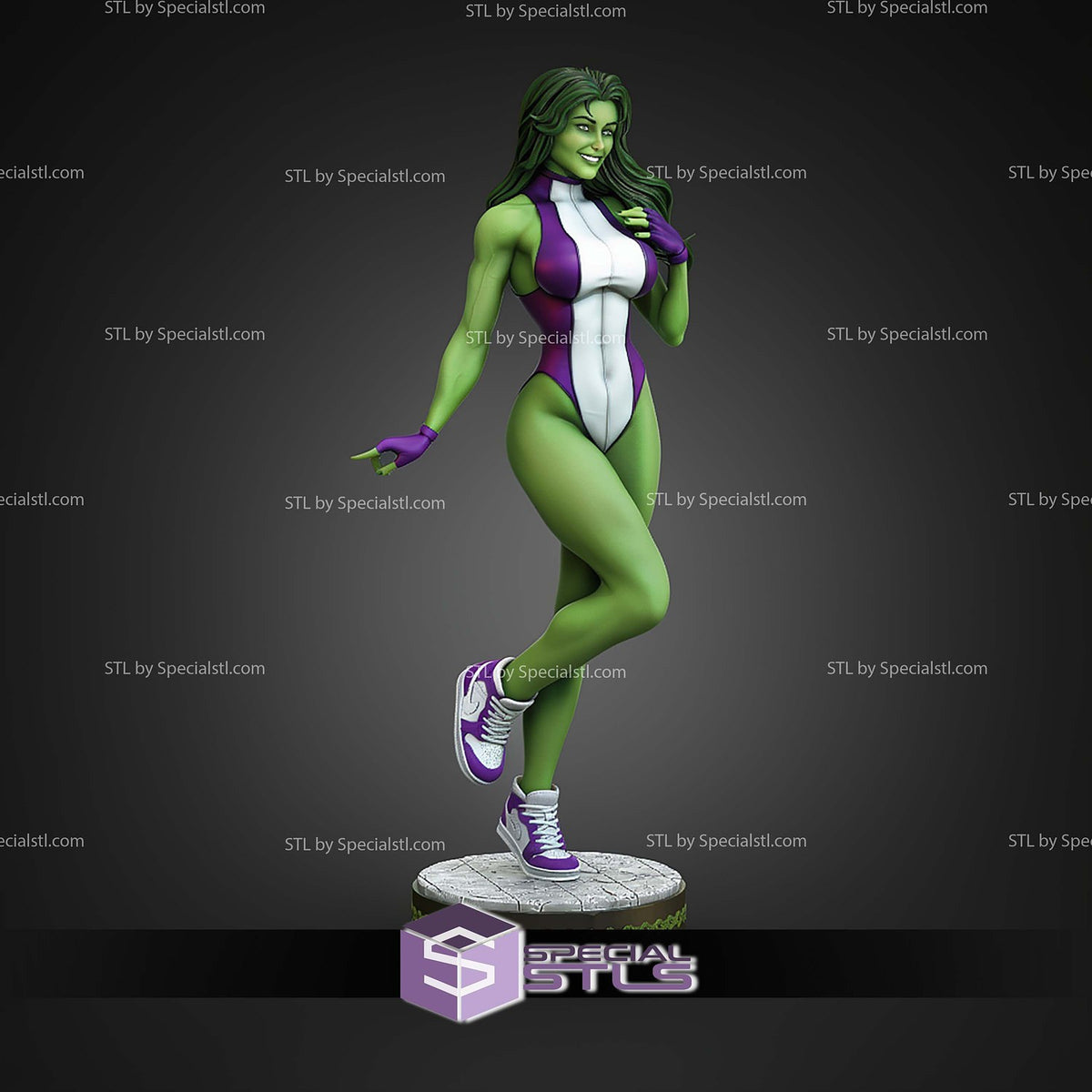 She-Hulk Marvel statua da collezione IceBreaker Series vista alternativa