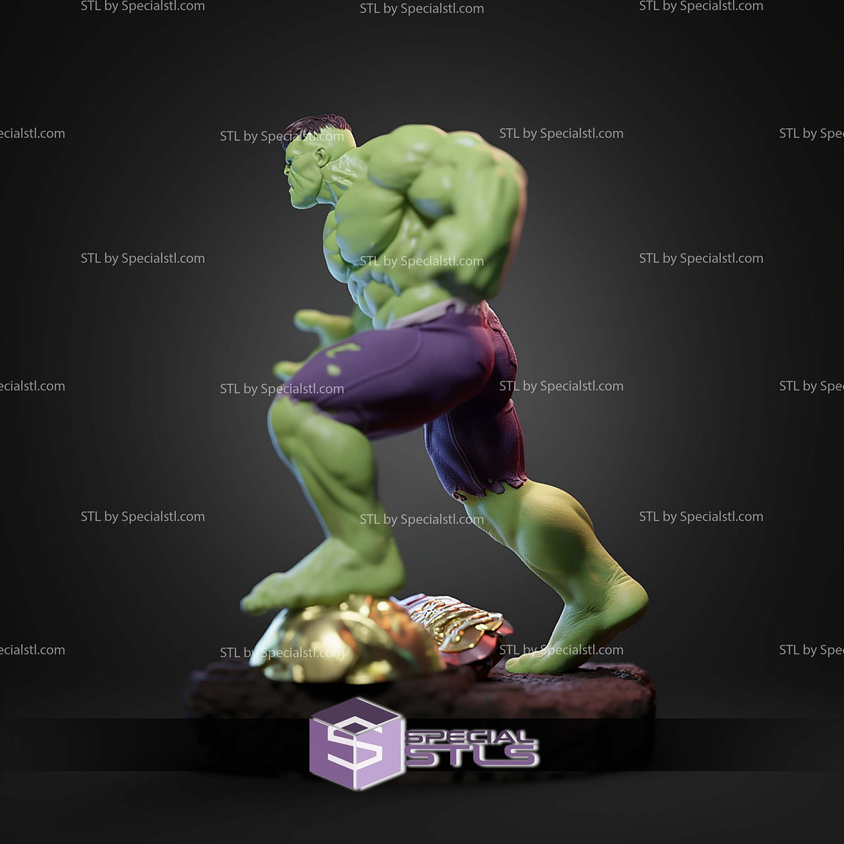 Young Hulk Marvel dettaglio statua da collezione 4