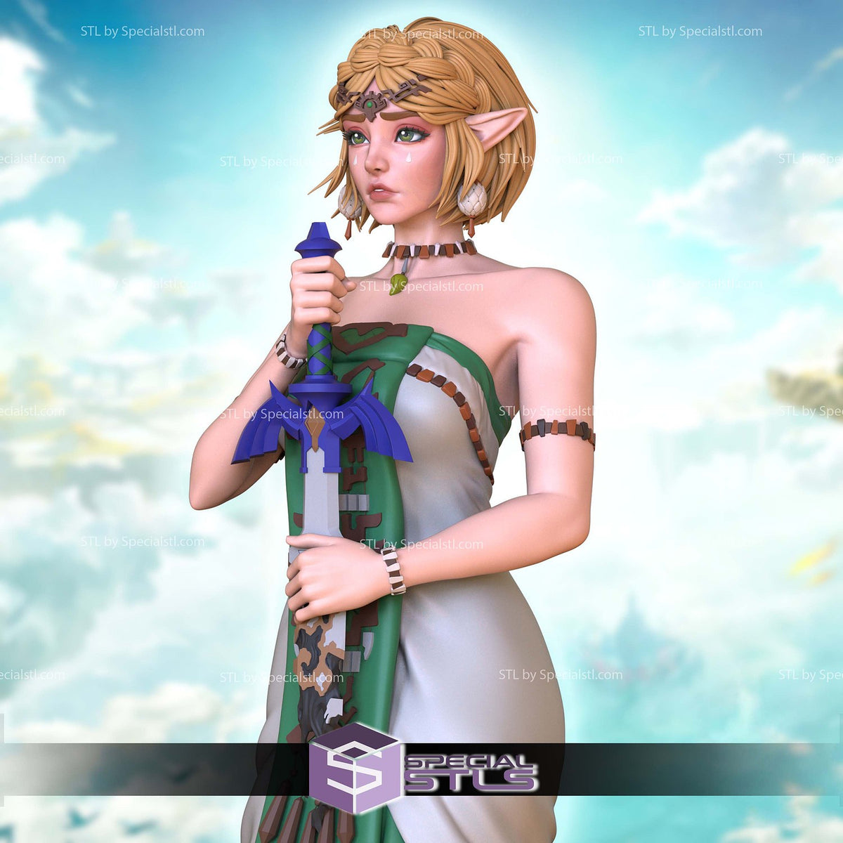 Principessa Zelda The Legend of Zelda statua da collezione IceBreaker Series vista alternativa