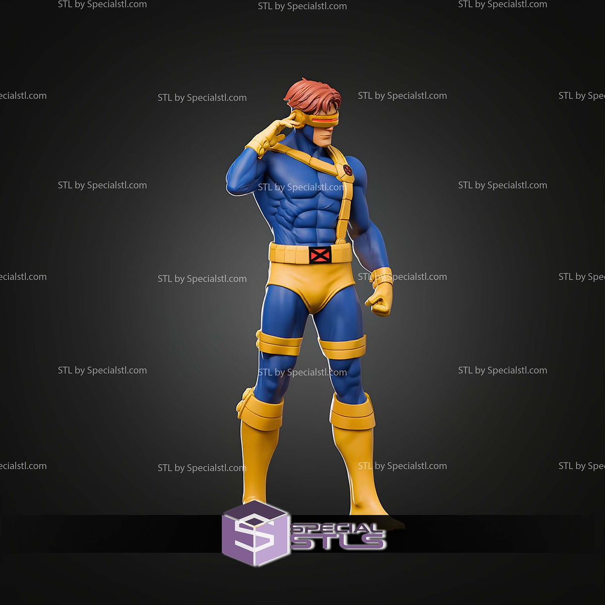 Cyclops X-Men dettaglio statua da collezione 4