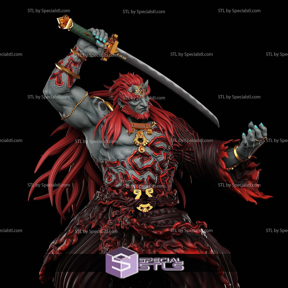 Ganondorf the Demon King The Legend of Zelda dettaglio statua da collezione 4