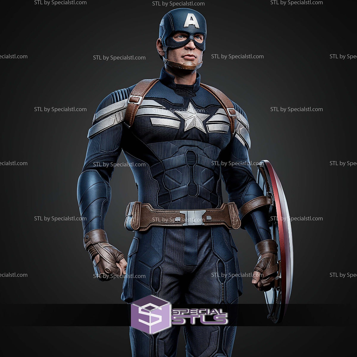 Captain America Winter Soldier Walking Marvel dettaglio statua da collezione 3