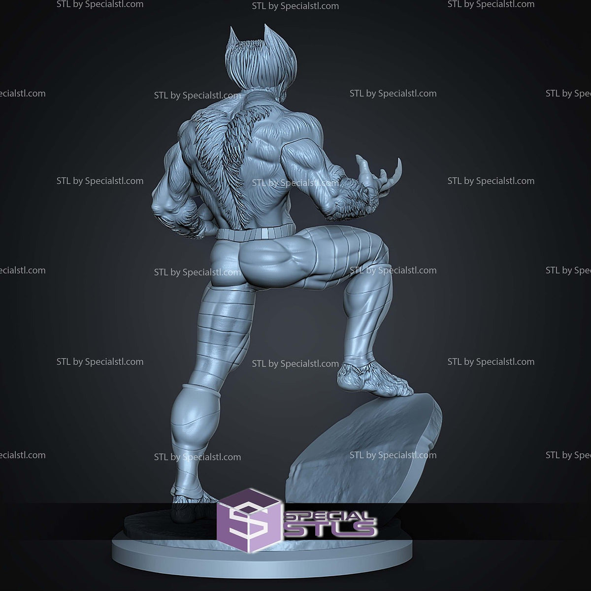 Dark Beast X-Men statua da collezione IceBreaker Series vista alternativa