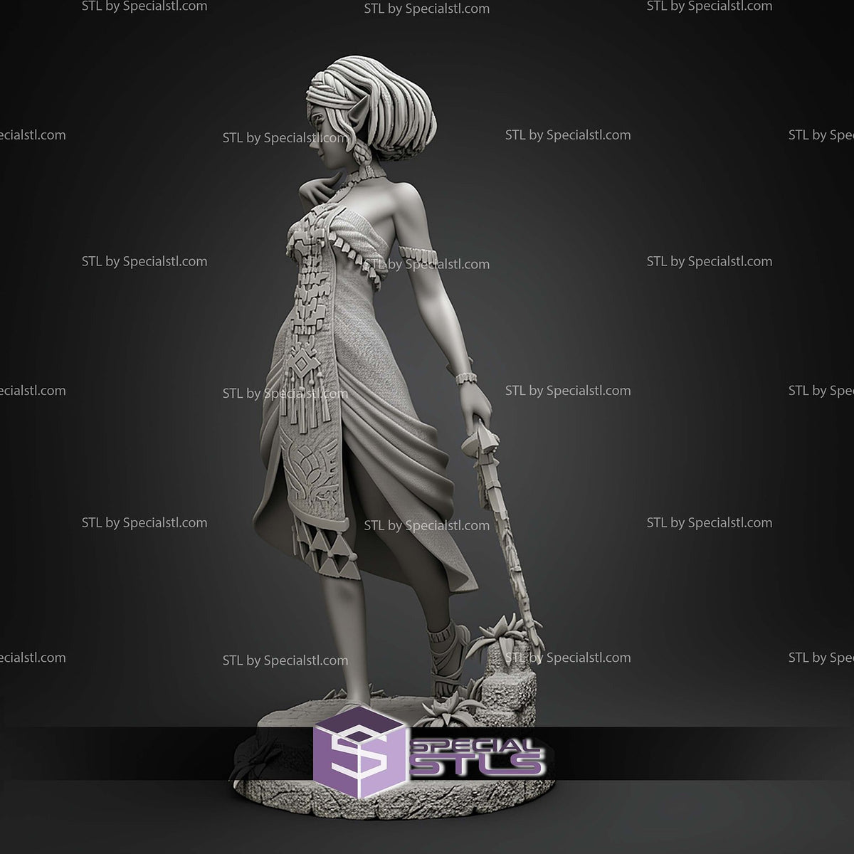 Principessa Zelda The Legend of Zelda dettaglio statua da collezione 3