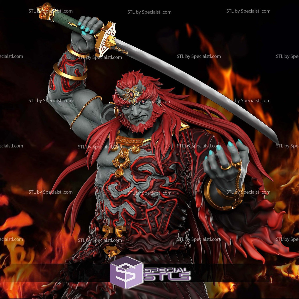 Ganondorf the Demon King The Legend of Zelda statua da collezione IceBreaker Series