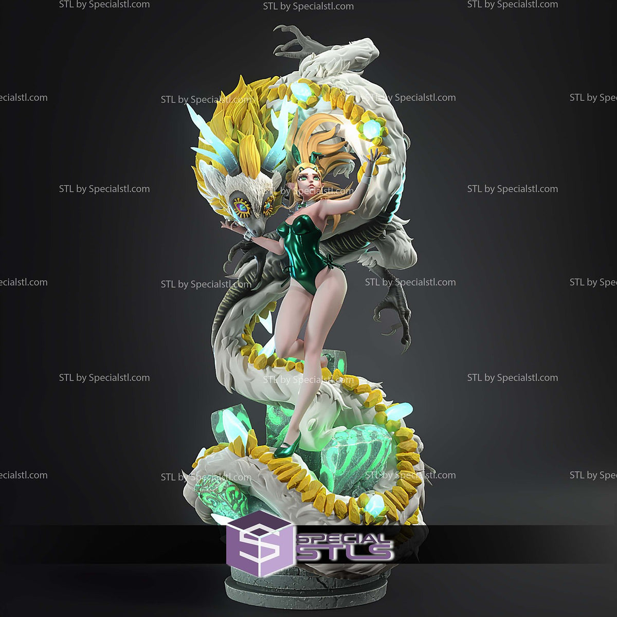Zelda Light Dragon The Legend of Zelda statua da collezione IceBreaker Series