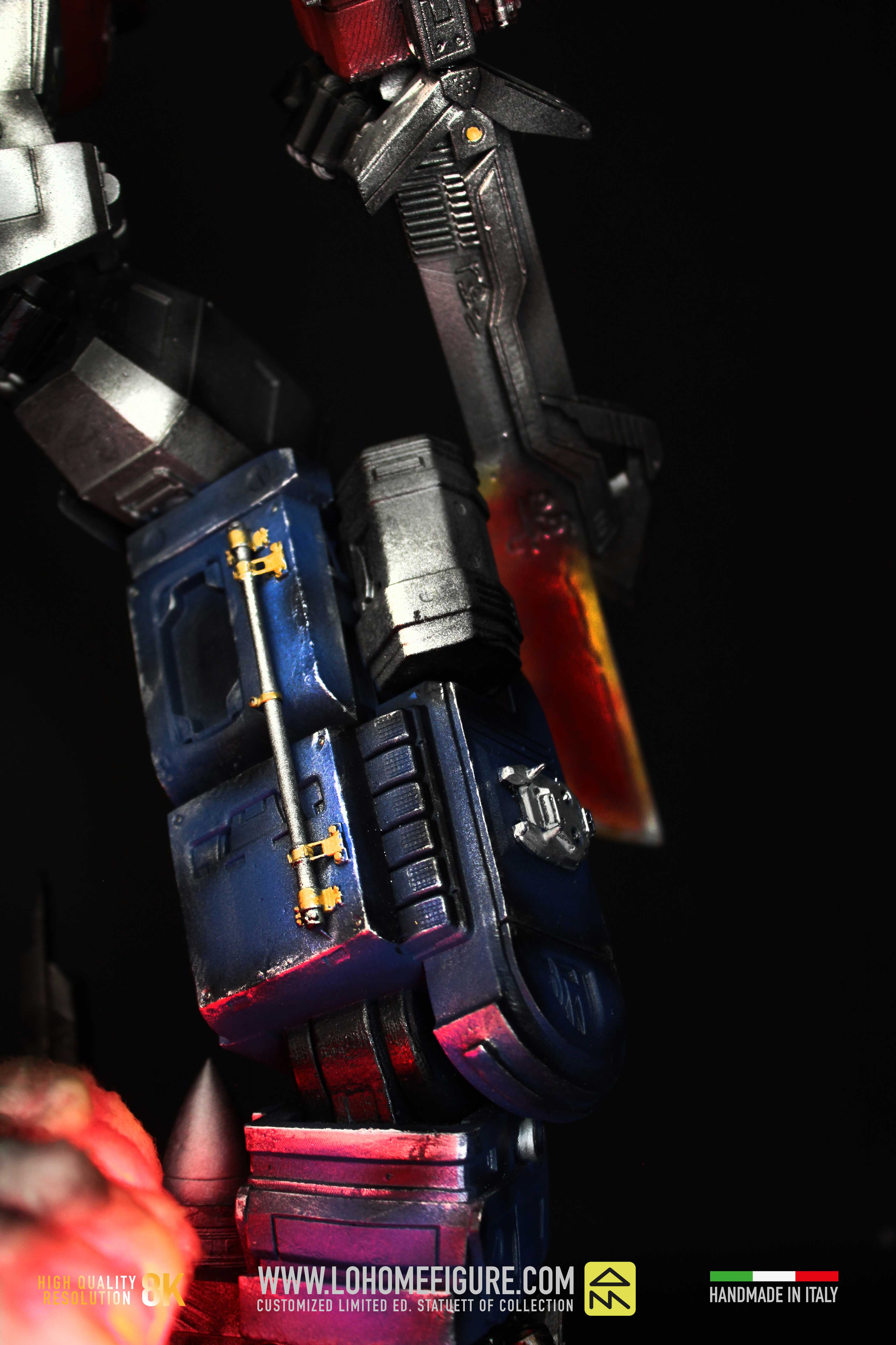 Transformers Diorama da collezione - Optimus Prime Figure con multi LED - scala 1:4