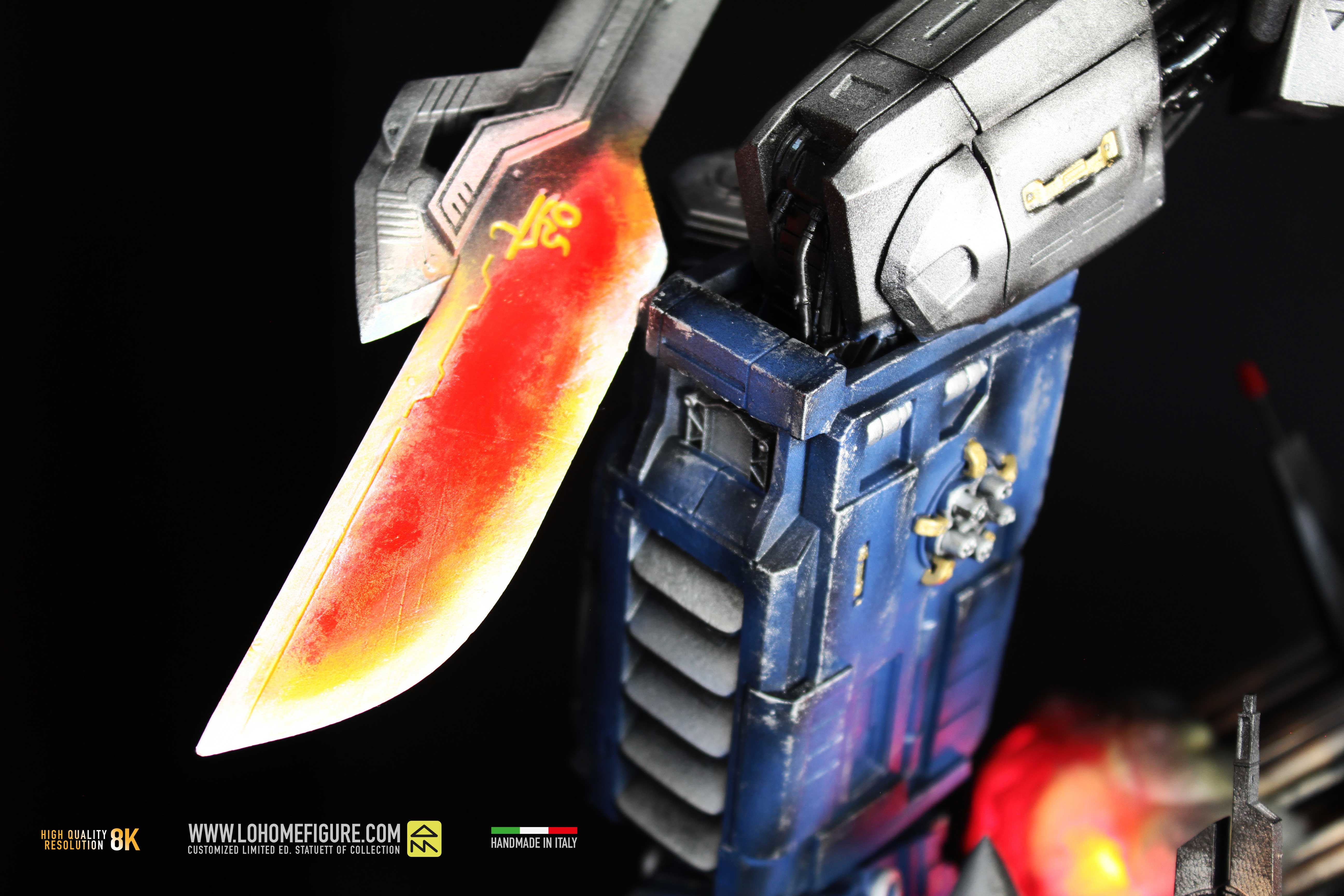 Transformers Diorama da collezione - Optimus Prime Figure con multi LED - scala 1:4