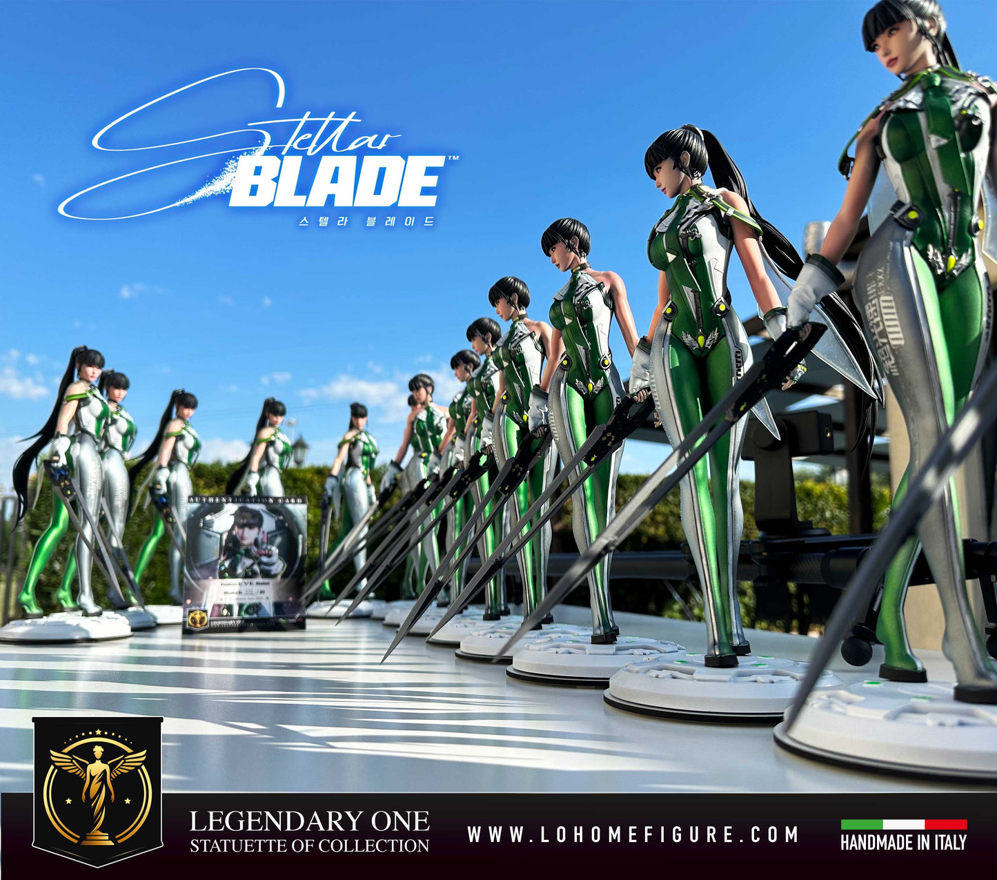 Stellar Blade statue, Eve figure, Stellar Blade Custom Premium Statue, con ali rimovibili, PS5 Stellar Blade, Real Game Color Effect Made in Italy High Res. 12k