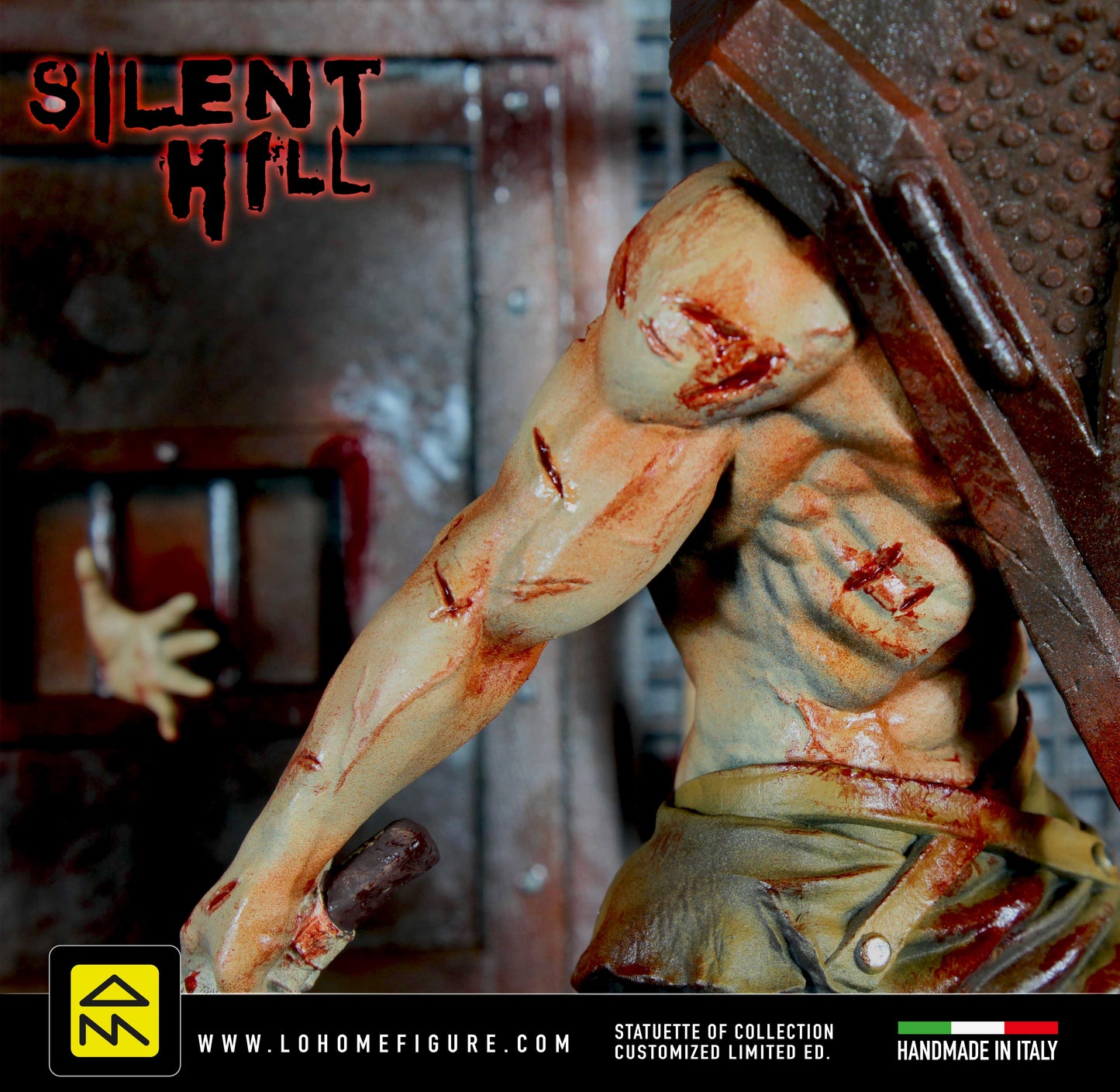 Pyramid Head Statua, Silent Hill Diorama Horror, Silent Hill collectible character figurine, Horror game collectible, Amazing Realism, 12K