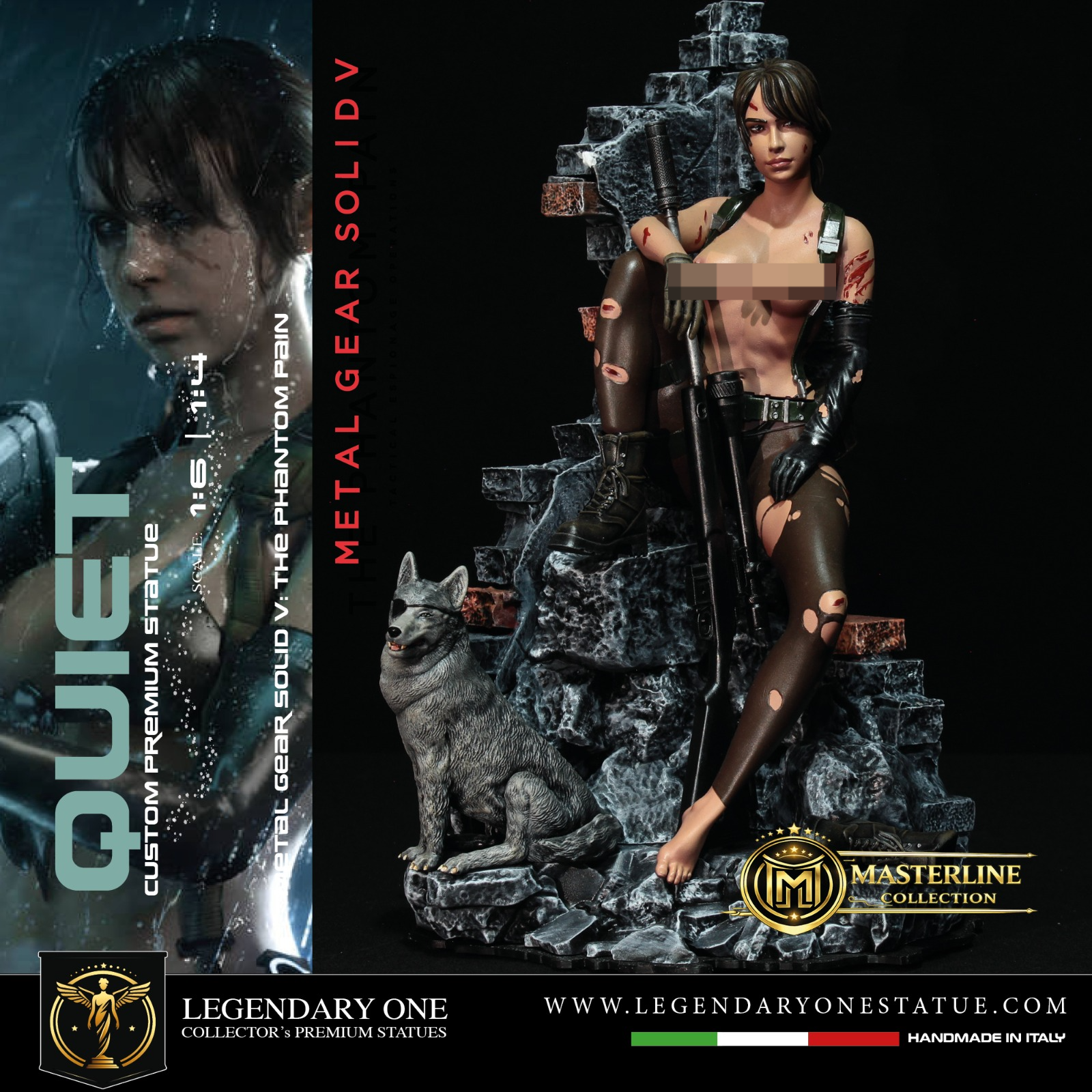 l Gear Solid V Quiet フィギュア Quiet Statua da Collezione - Metal Gear Solid V Figure - Real Game