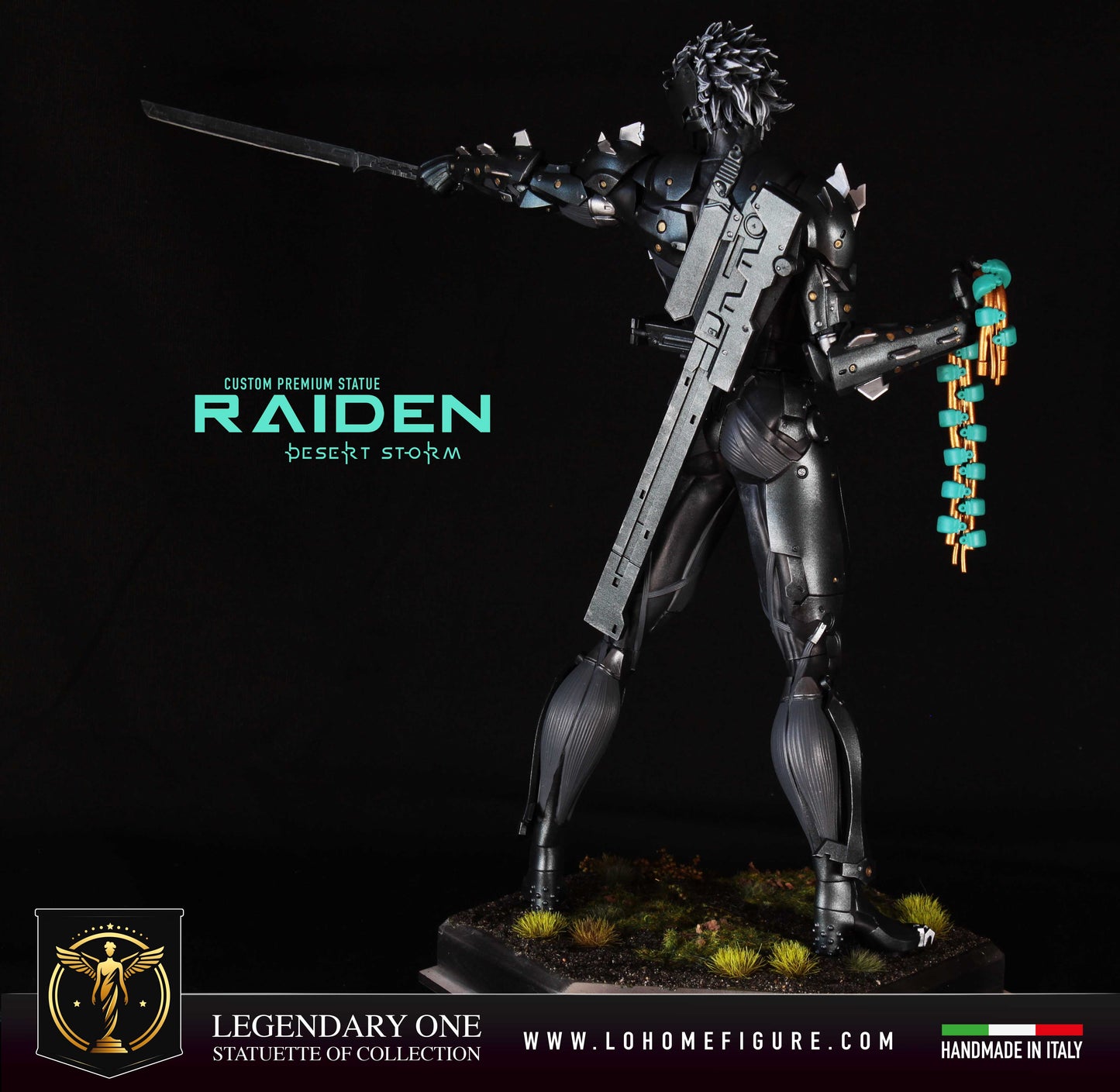 Metal Gear Rising Figure, Statua di Raiden Statua da collezione di Raiden cyborg ninja figure colorazione realistica High Quality 12K