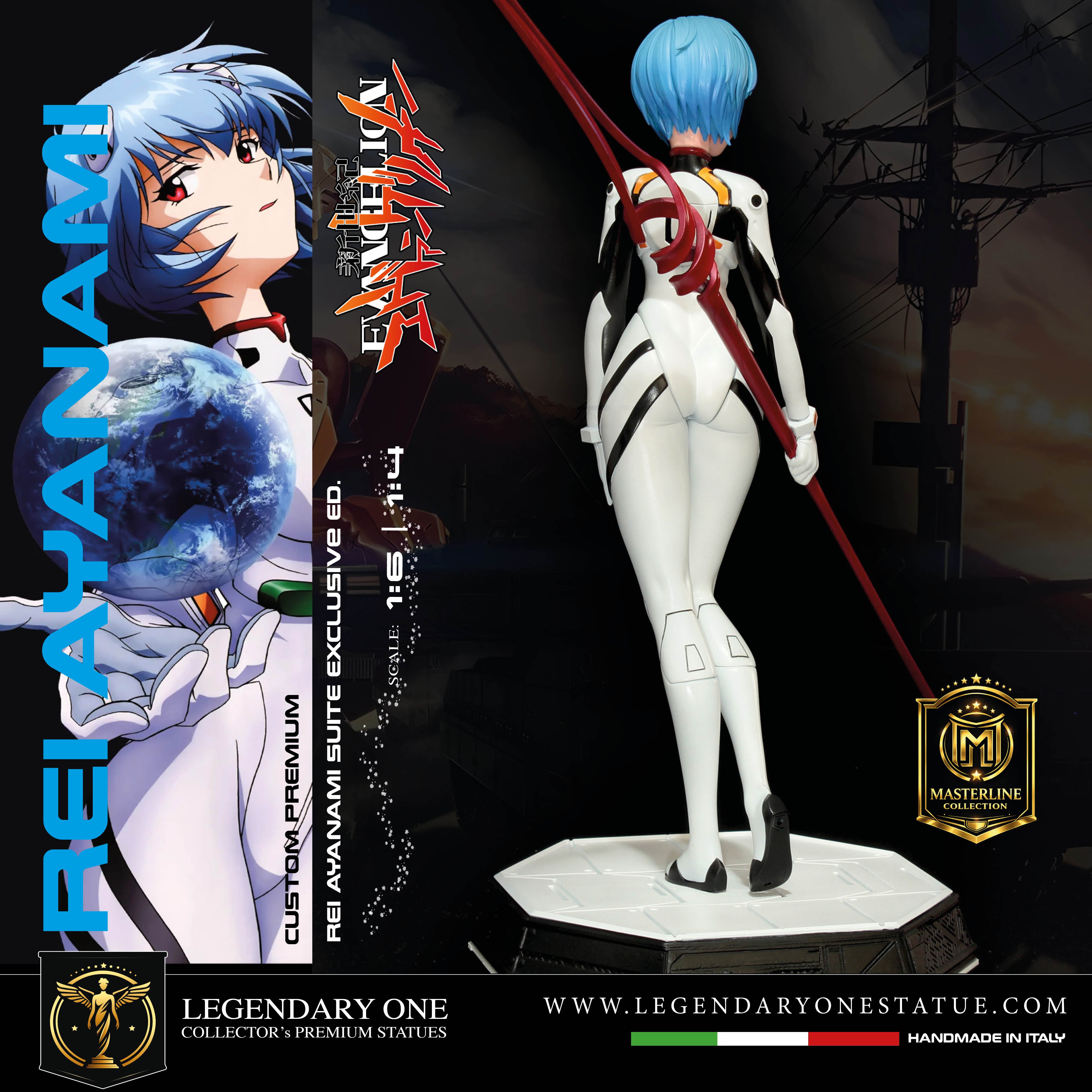 Rei Ayanami Statua da Collezione Esclusiva - Evangelion Figure Rei PlugSuit Edition - Real Anime Color - scala 1:6 / 1:4