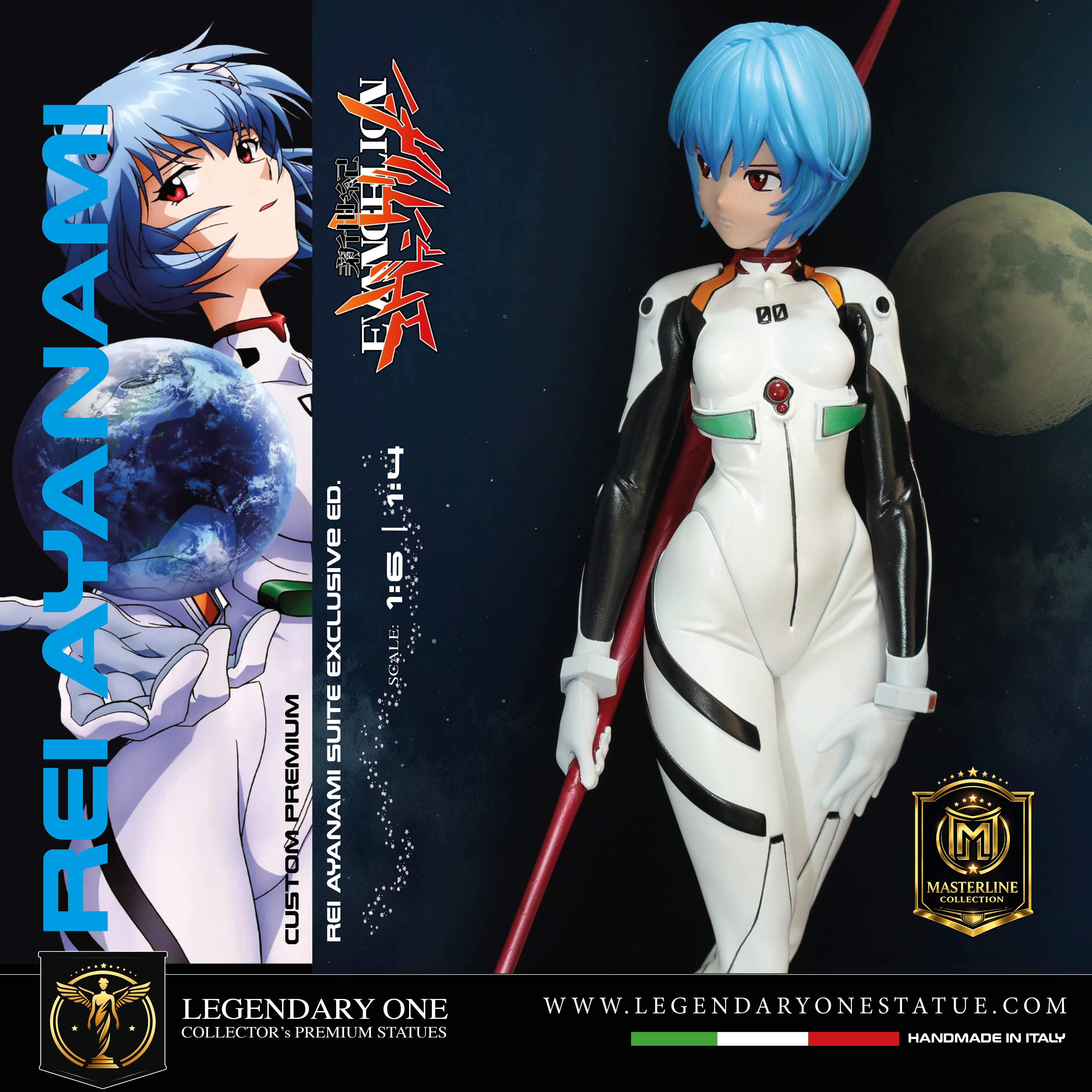 Rei Ayanami Statua da Collezione Esclusiva - Evangelion Figure Rei PlugSuit Edition - Real Anime Color - scala 1:6 / 1:4