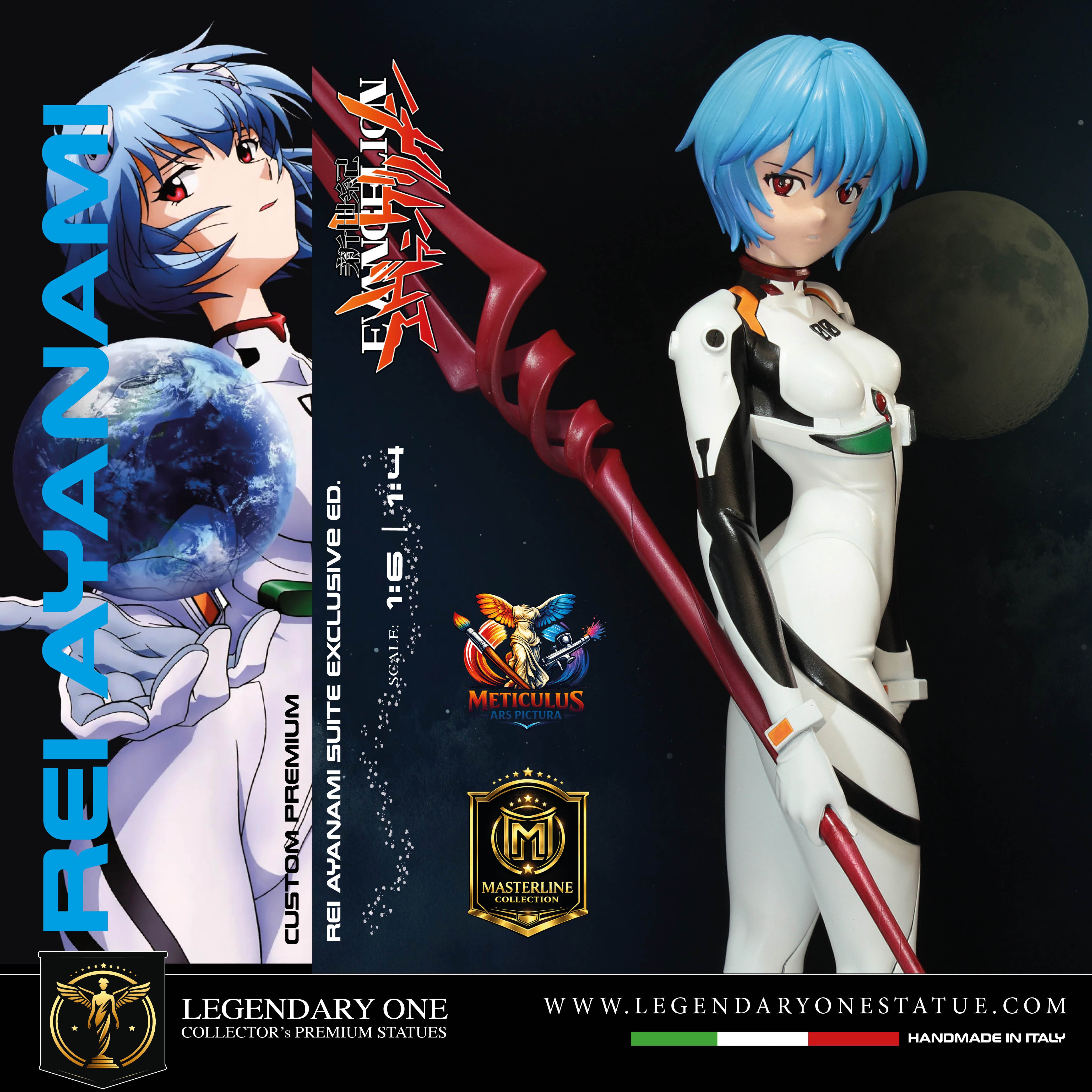 Rei Ayanami Statua da Collezione Esclusiva - Evangelion Figure Rei PlugSuit Edition - Real Anime Color - scala 1:6 / 1:4